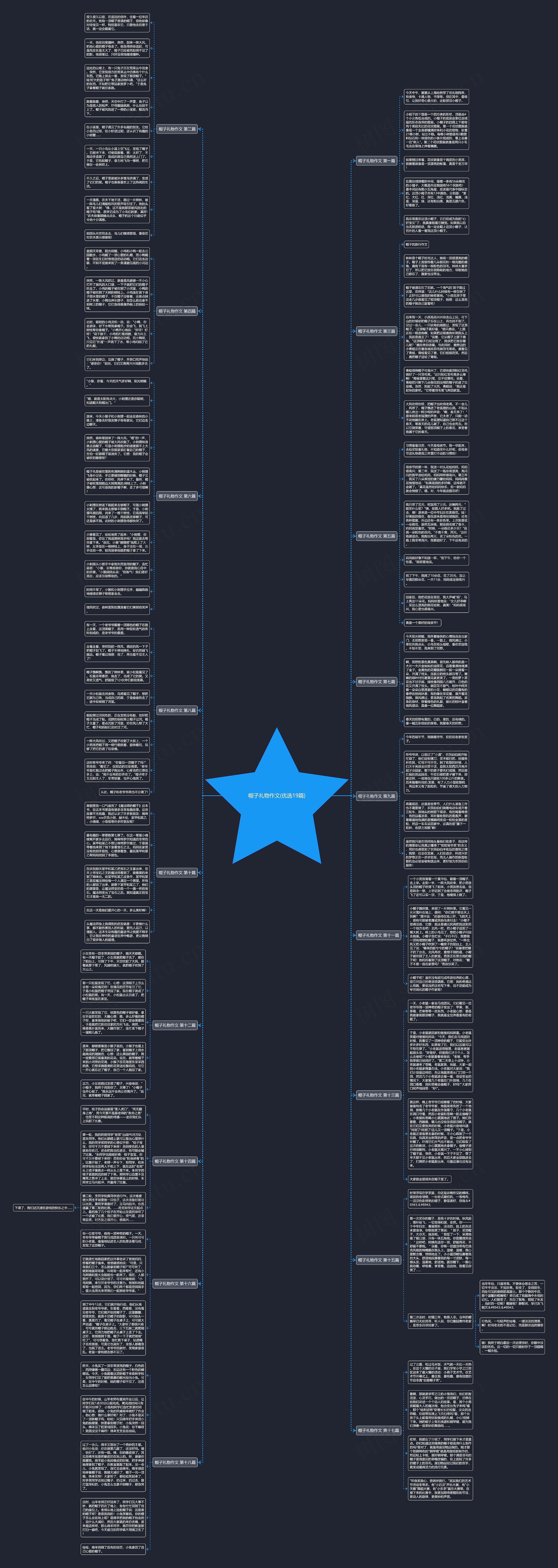 帽子礼物作文(优选19篇)思维导图
