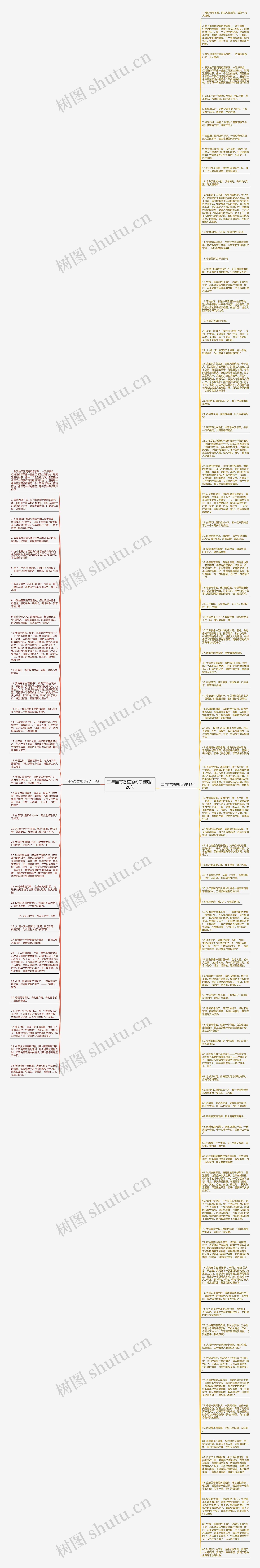 二年描写香蕉的句子精选120句思维导图