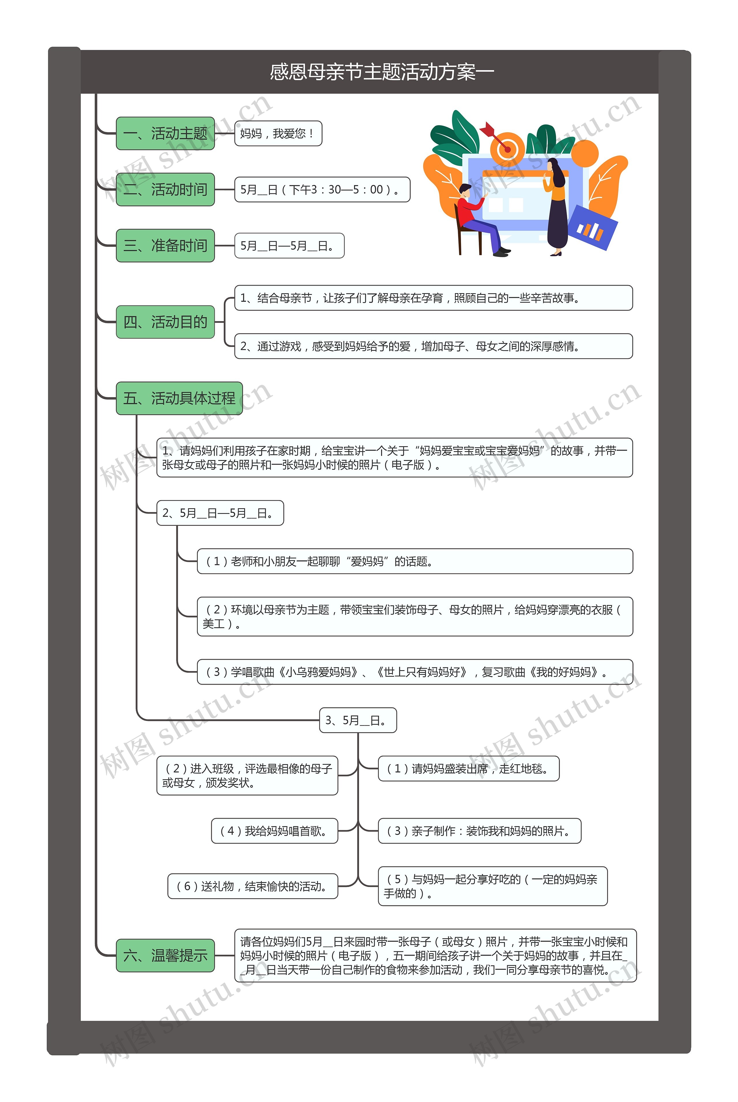 感恩母亲节主题活动方案一