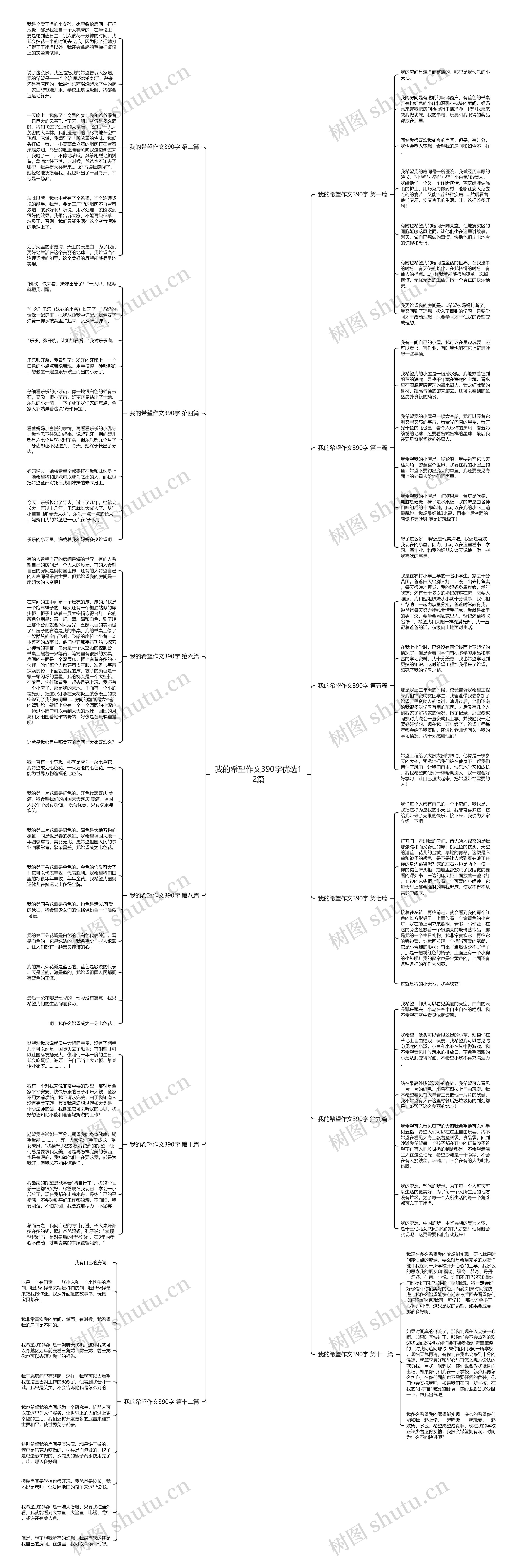 我的希望作文390字优选12篇思维导图