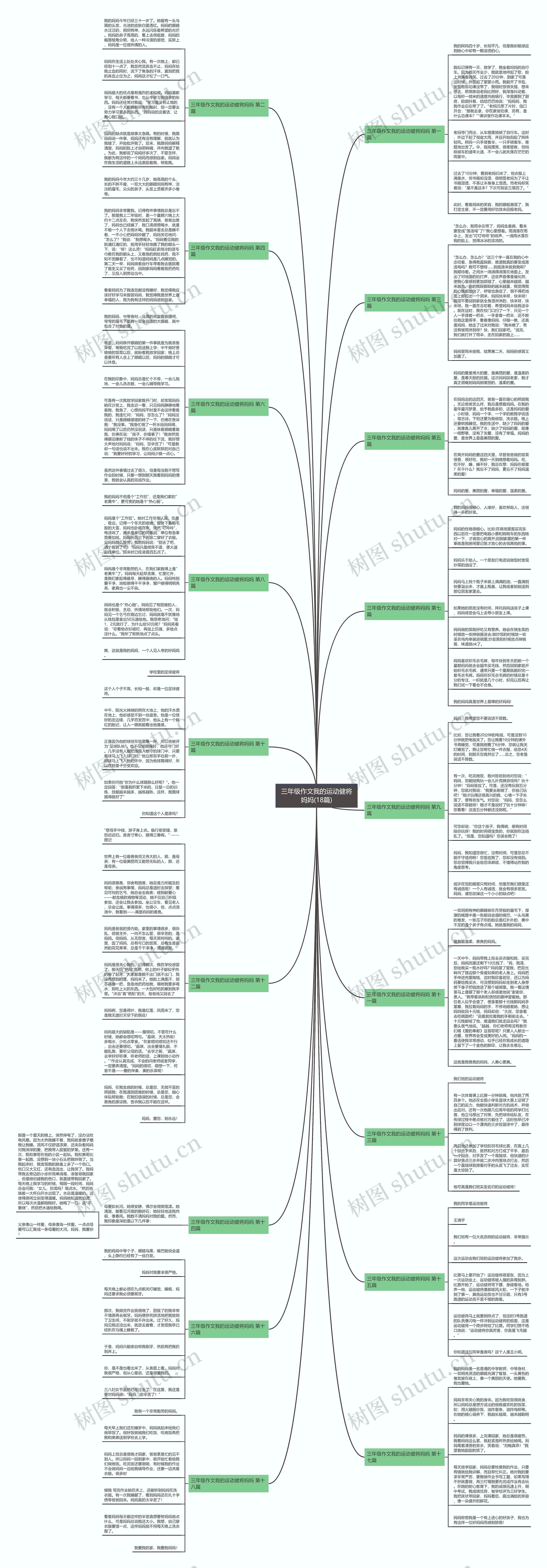 三年级作文我的运动健将妈妈(18篇)思维导图