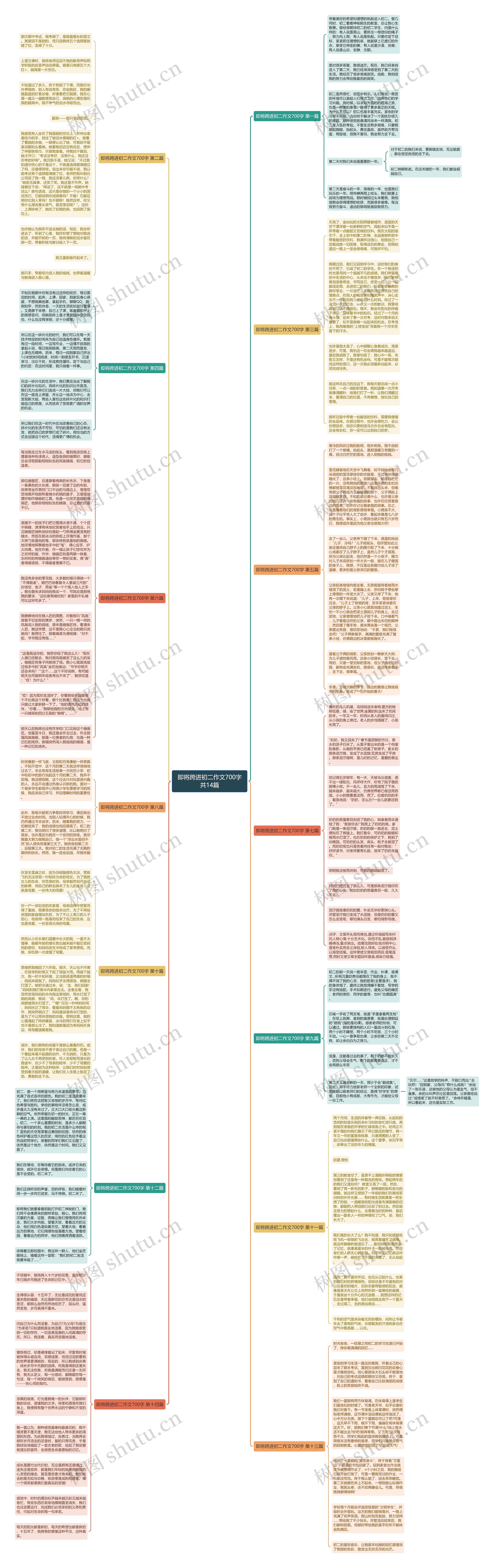 即将跨进初二作文700字共14篇