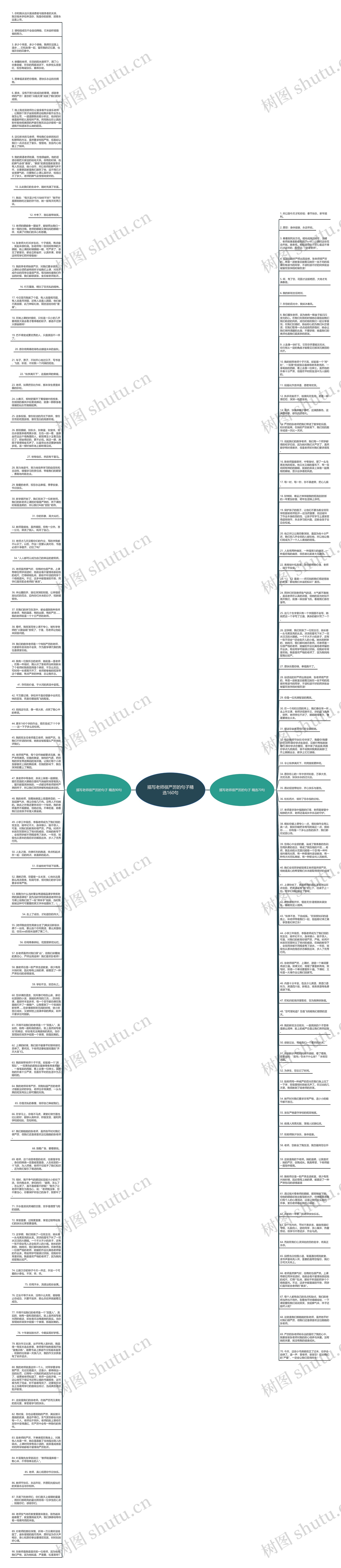 描写老师很严厉的句子精选160句思维导图