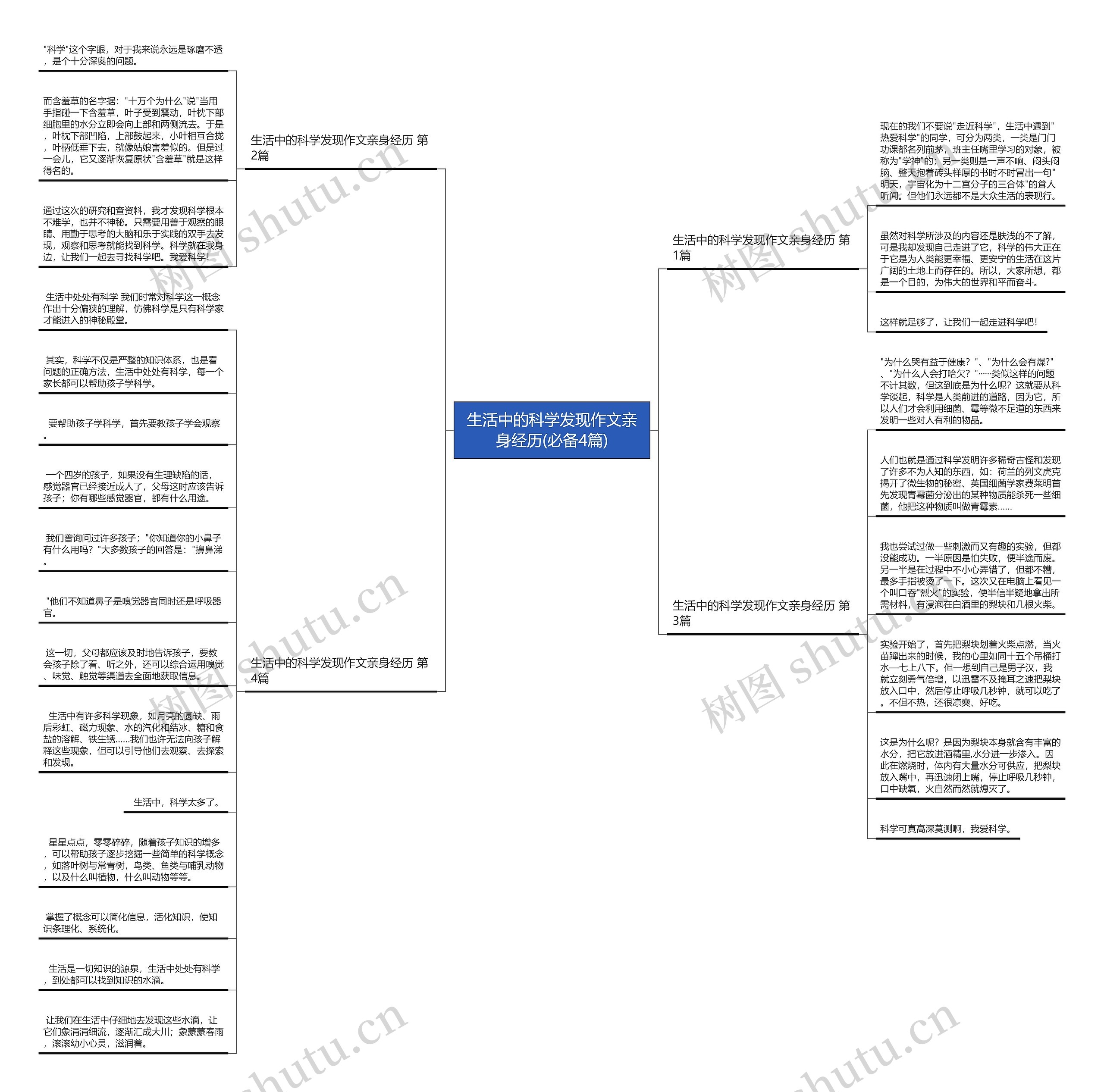 生活中的科学发现作文亲身经历(必备4篇)思维导图