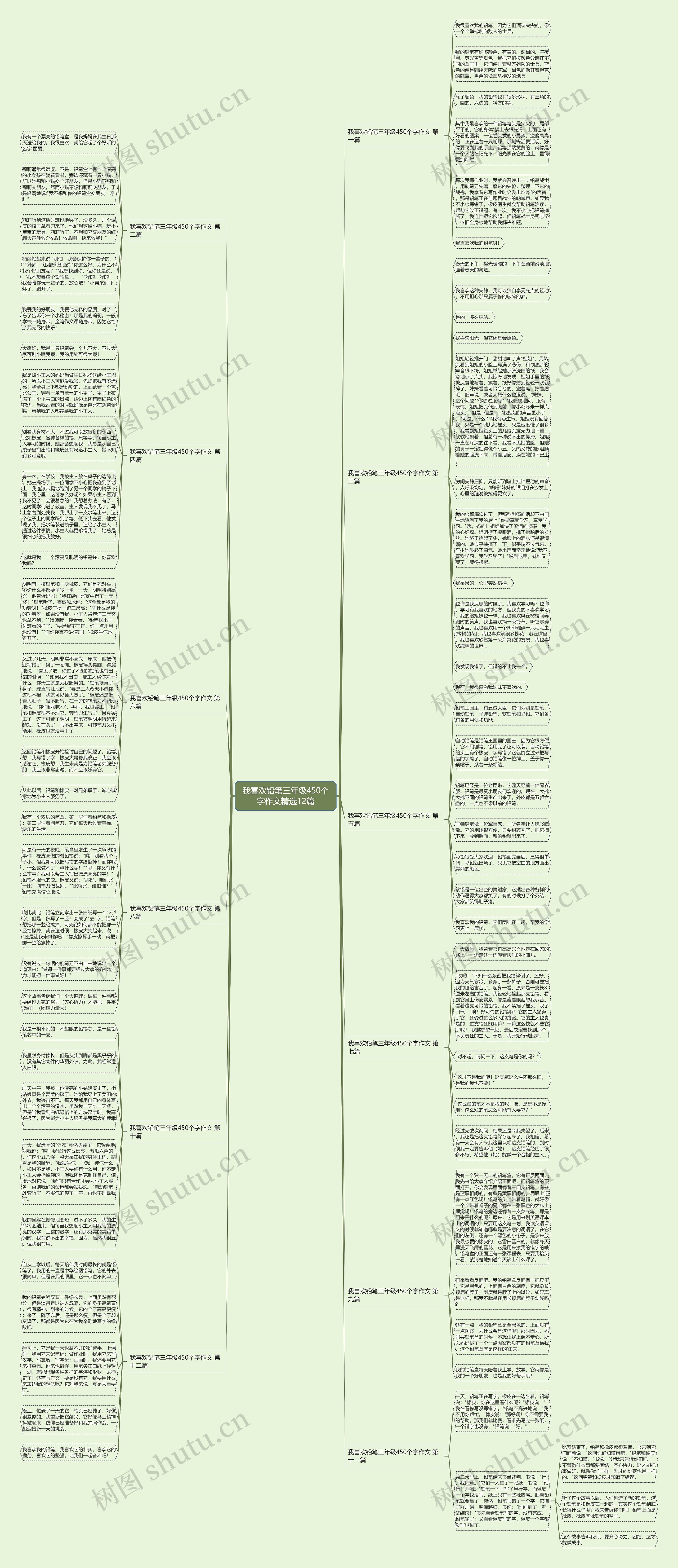 我喜欢铅笔三年级450个字作文精选12篇