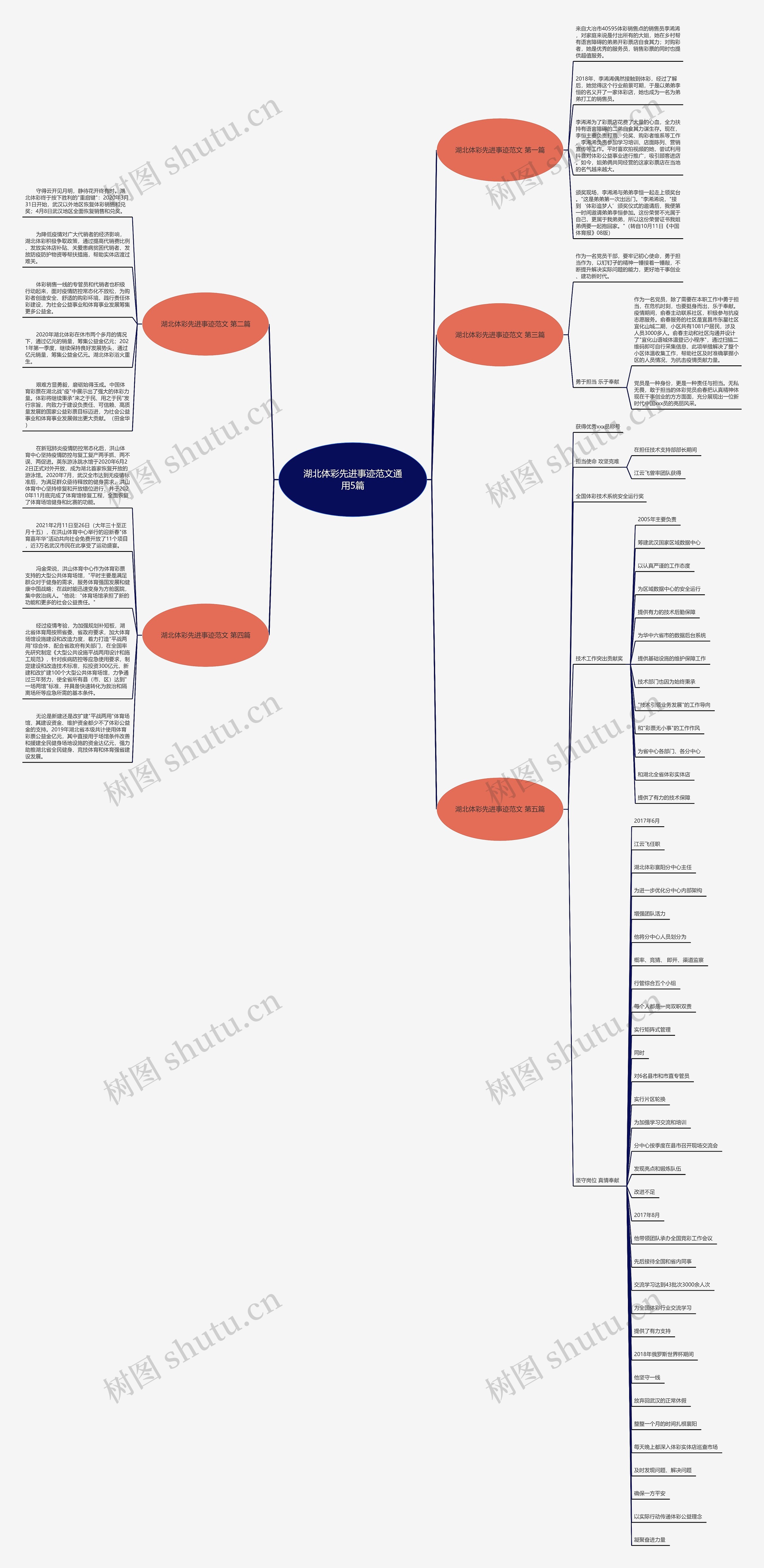 湖北体彩先进事迹范文通用5篇思维导图