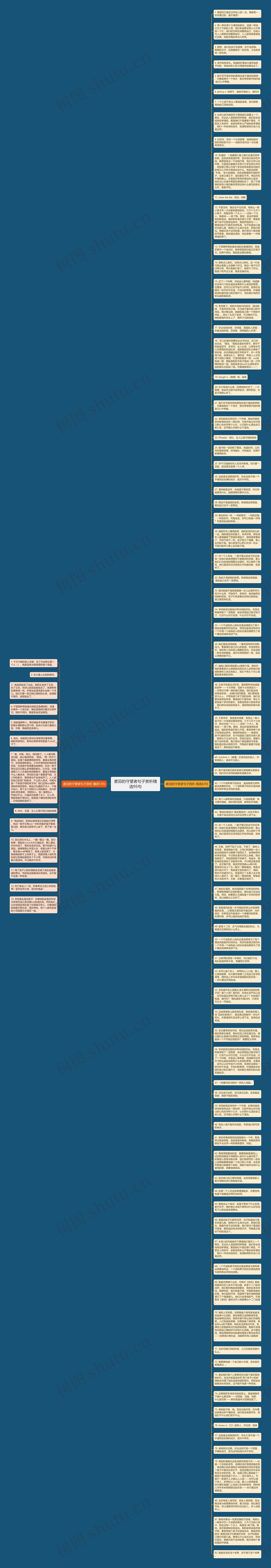 麦田的守望者句子赏析精选95句思维导图高清图 麦田的守望者句子赏析精选95句思维导图