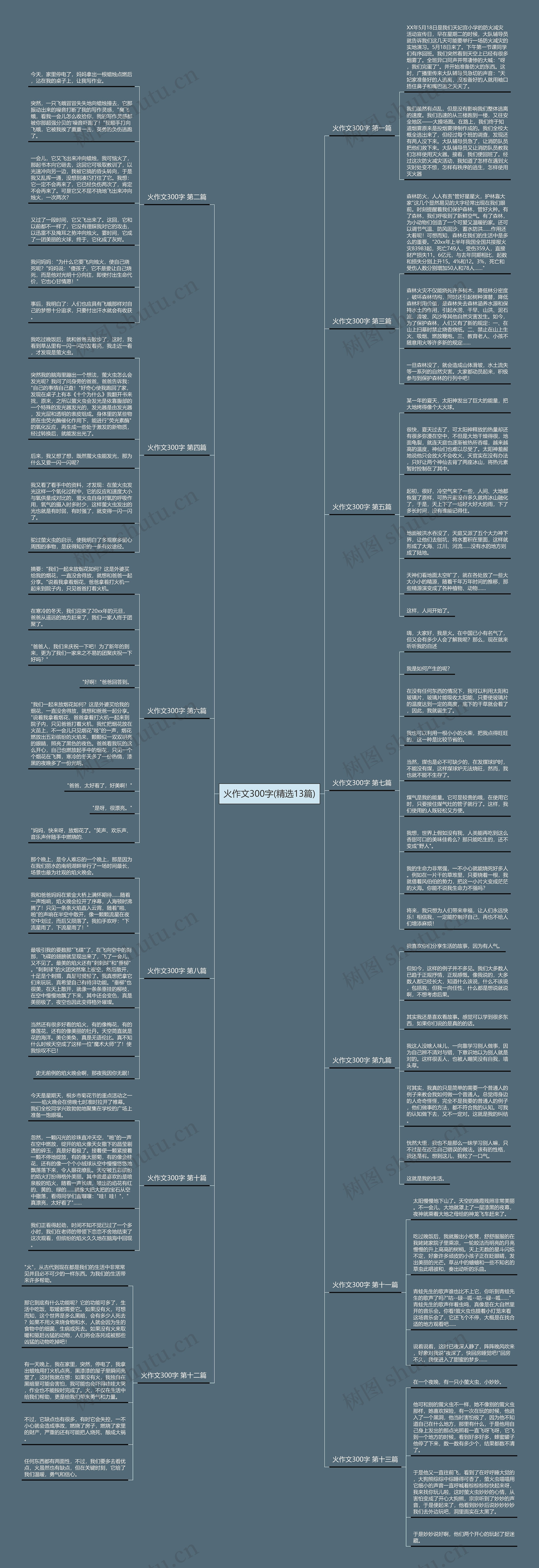 火作文300字(精选13篇)思维导图
