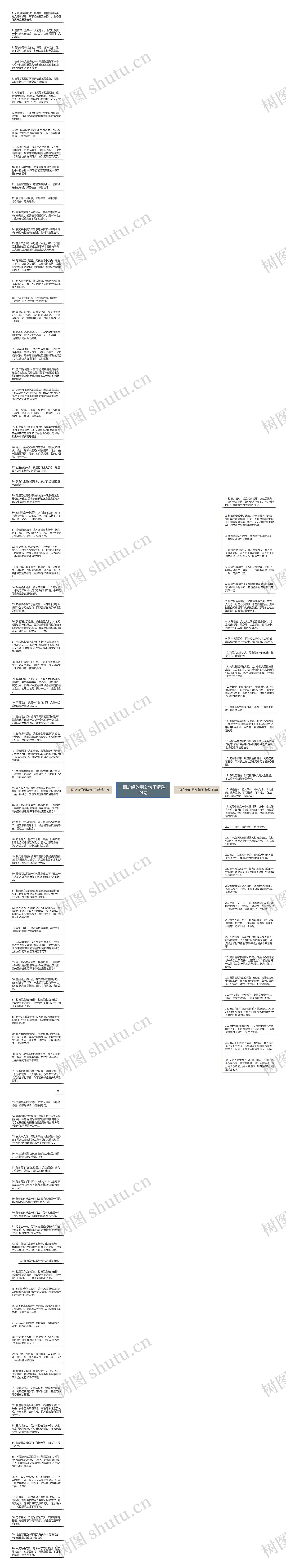 一面之缘的朋友句子精选124句思维导图