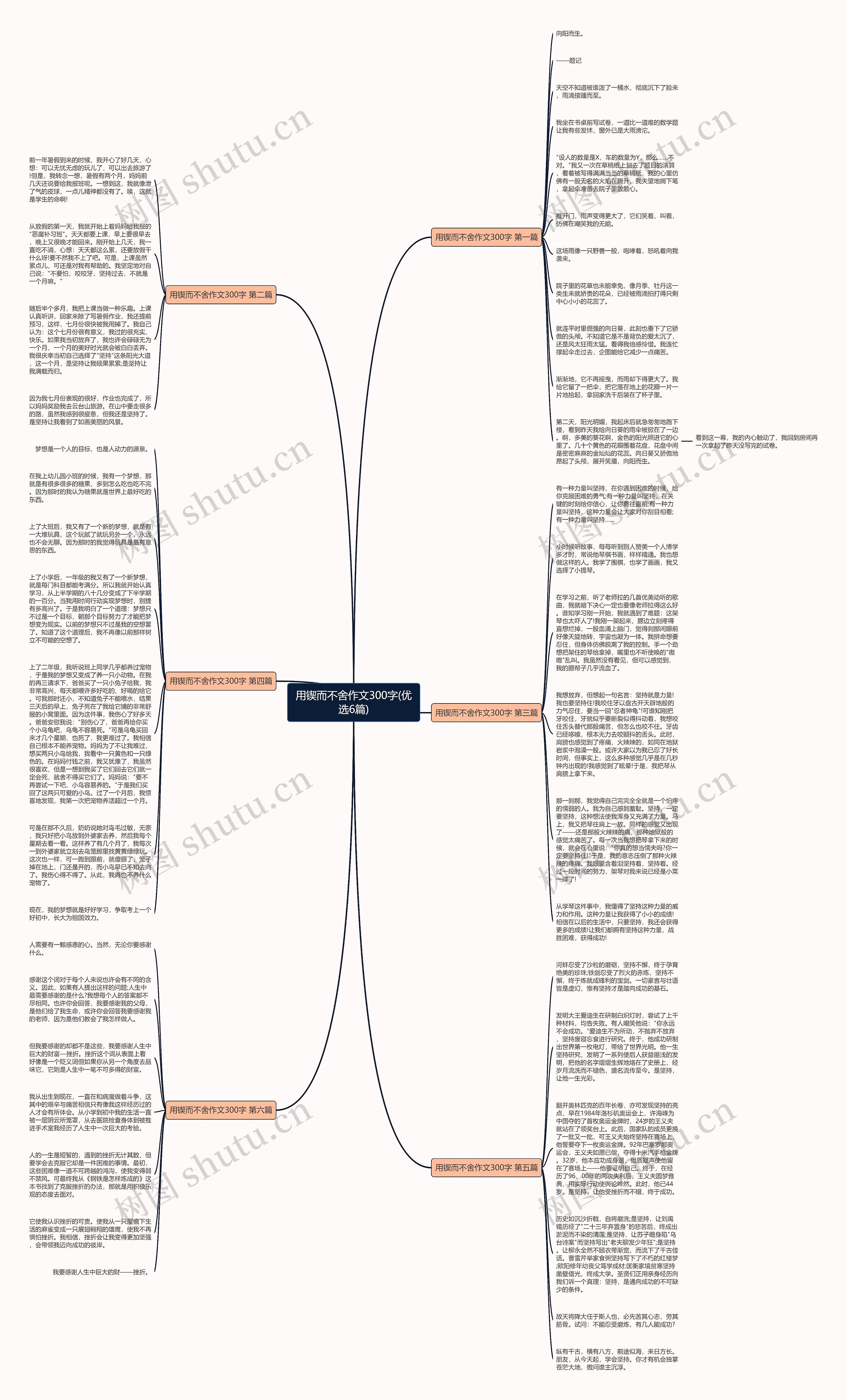 用锲而不舍作文300字(优选6篇)思维导图