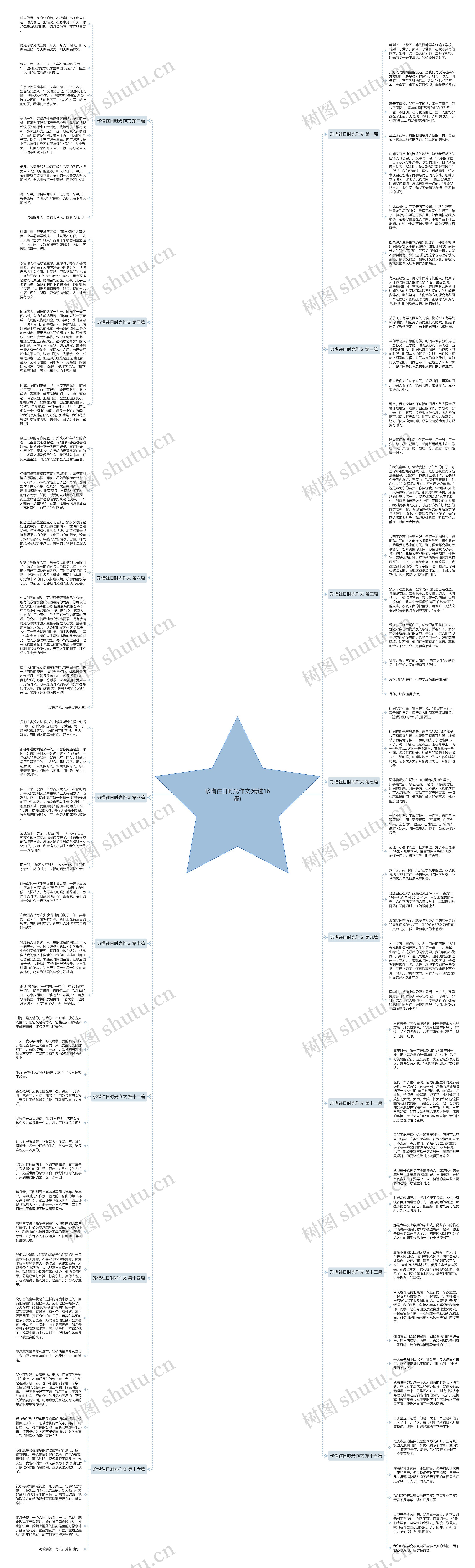 珍惜往日时光作文(精选16篇)思维导图