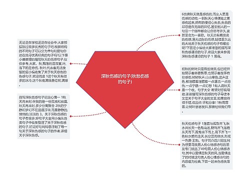 深秋伤感的句子(秋愁伤感的句子)