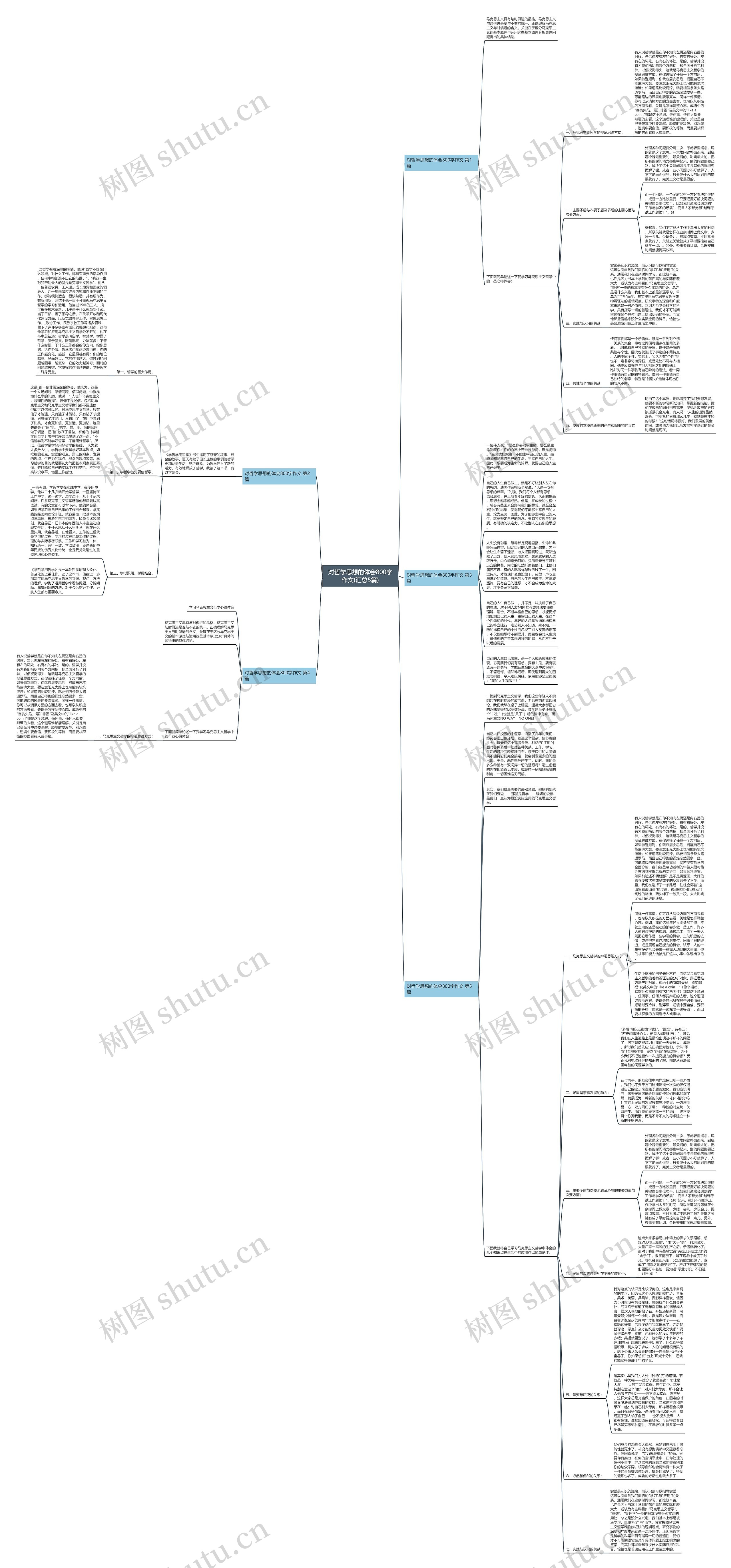 对哲学思想的体会800字作文(汇总5篇)思维导图