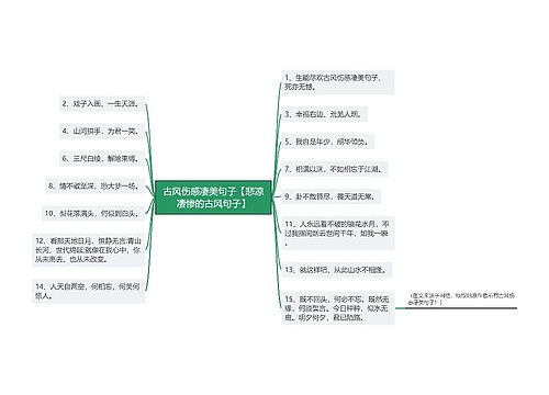 古风伤感凄美句子【悲凉凄惨的古风句子】