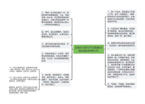 反省自己的句子正能量(自我反省的经典句子)