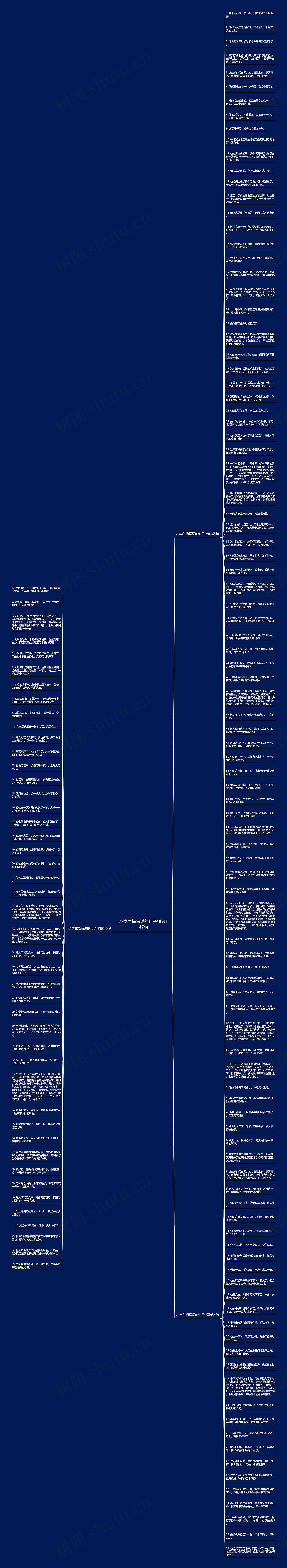 小学生描写说的句子精选147句思维导图