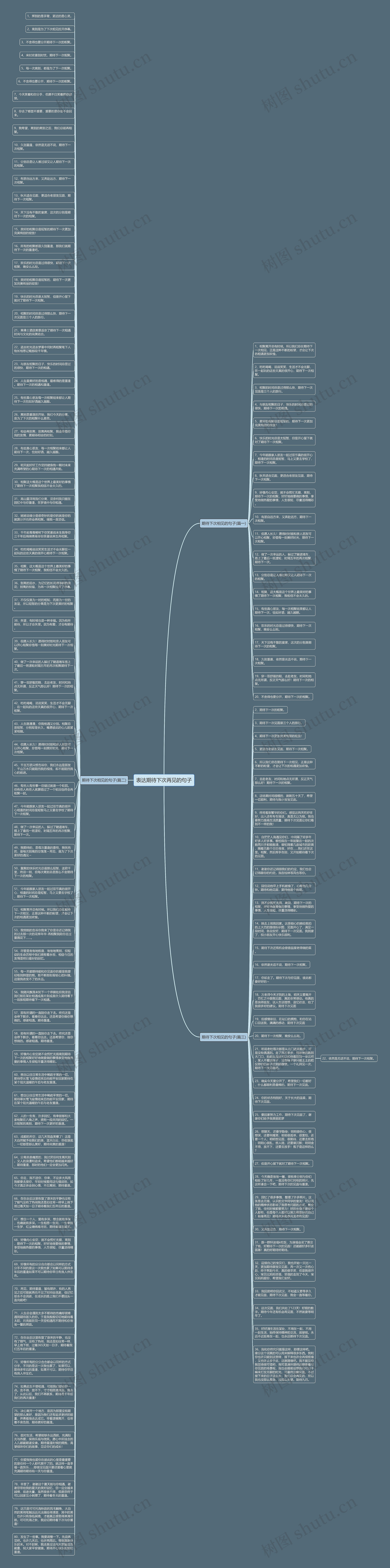 表达期待下次再见的句子思维导图