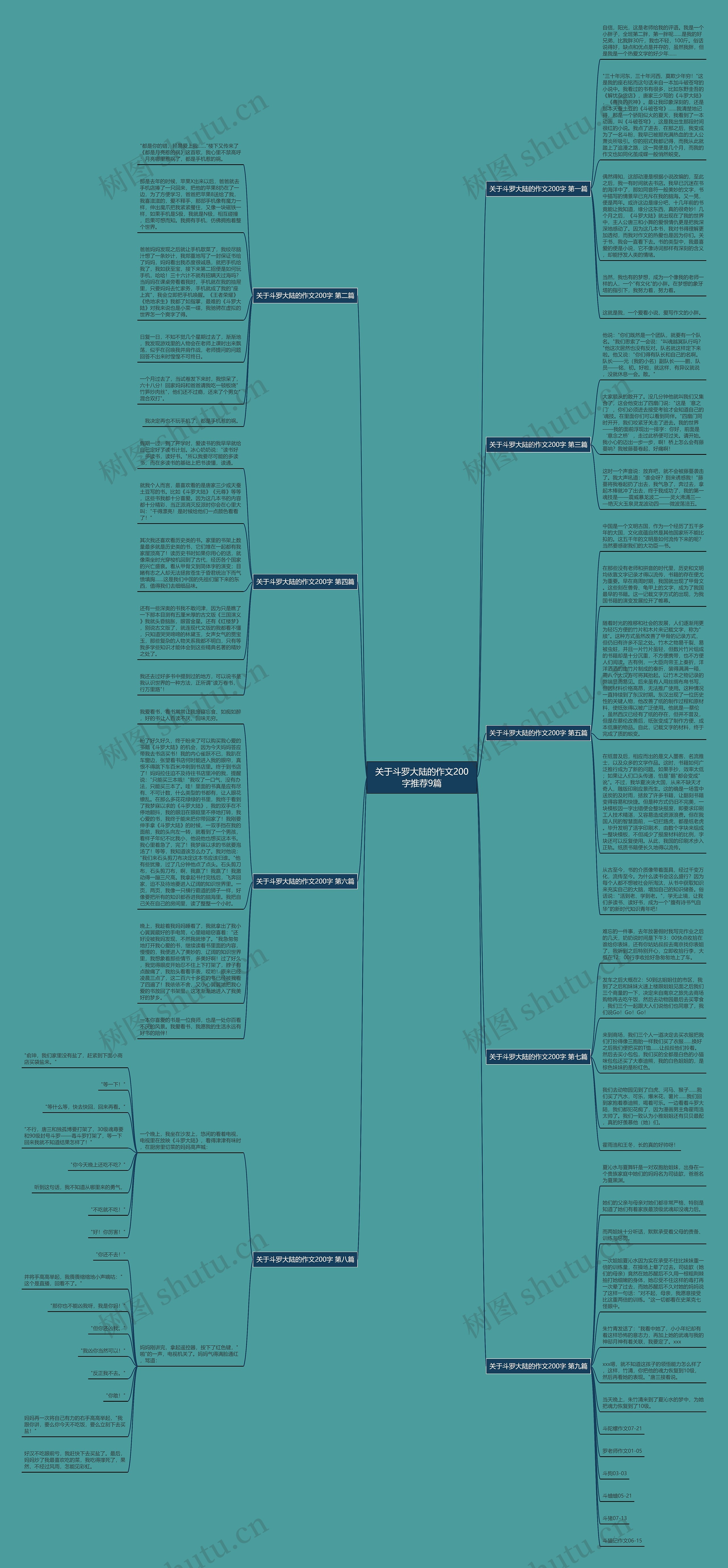 关于斗罗大陆的作文200字推荐9篇思维导图