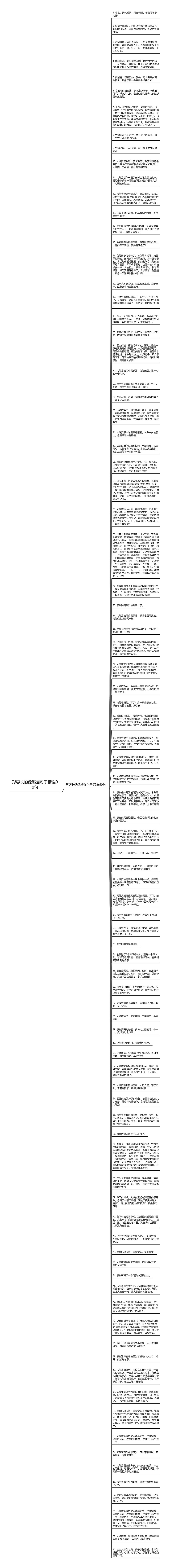 形容长的像熊猫句子精选90句思维导图