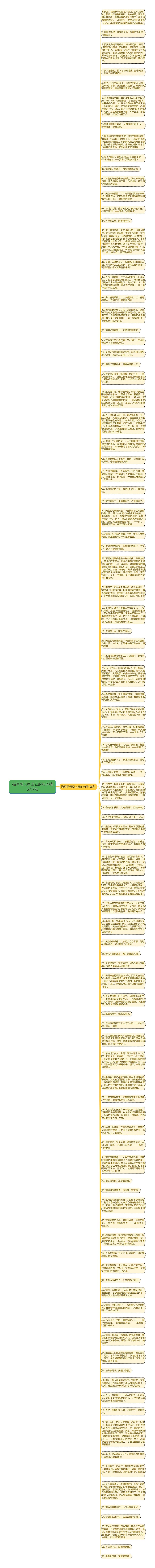 描写阴天早上云的句子精选97句思维导图