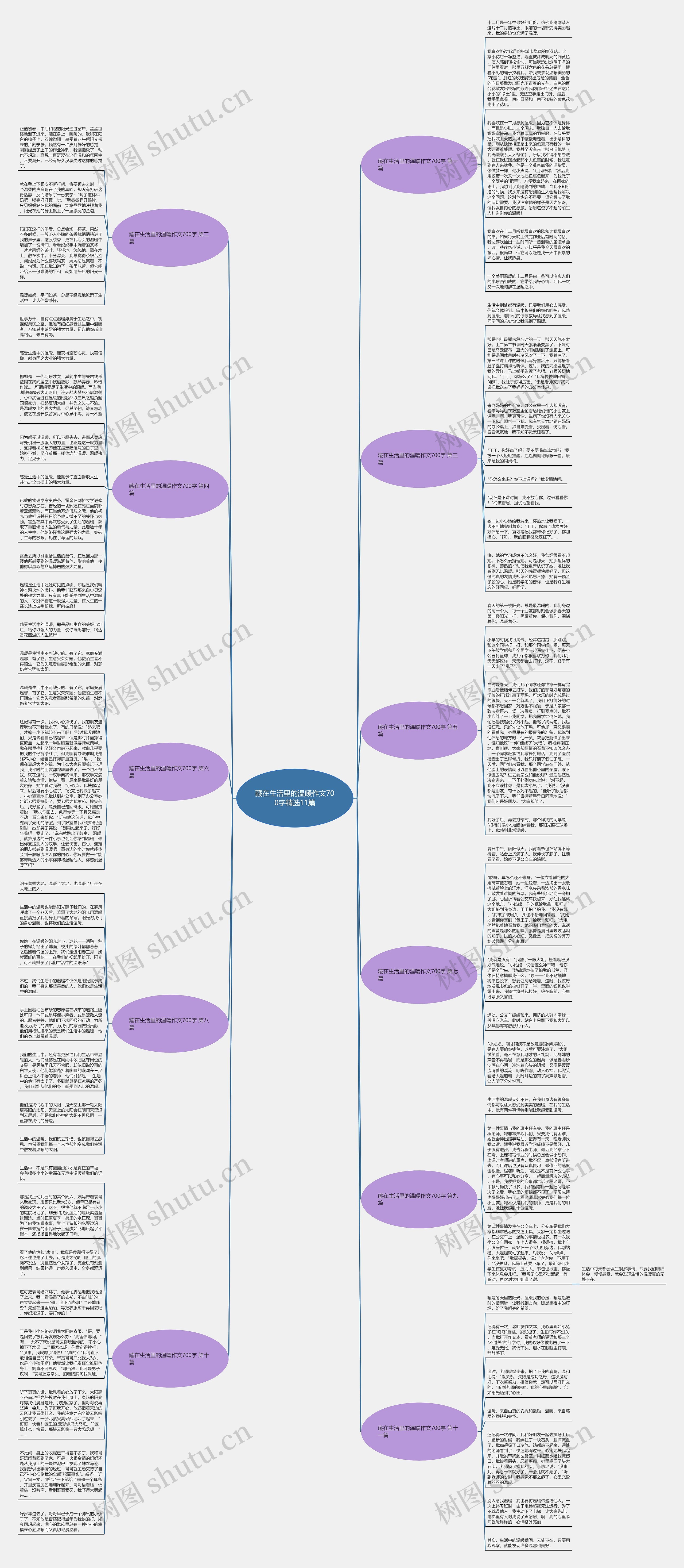 藏在生活里的温暖作文700字精选11篇思维导图
