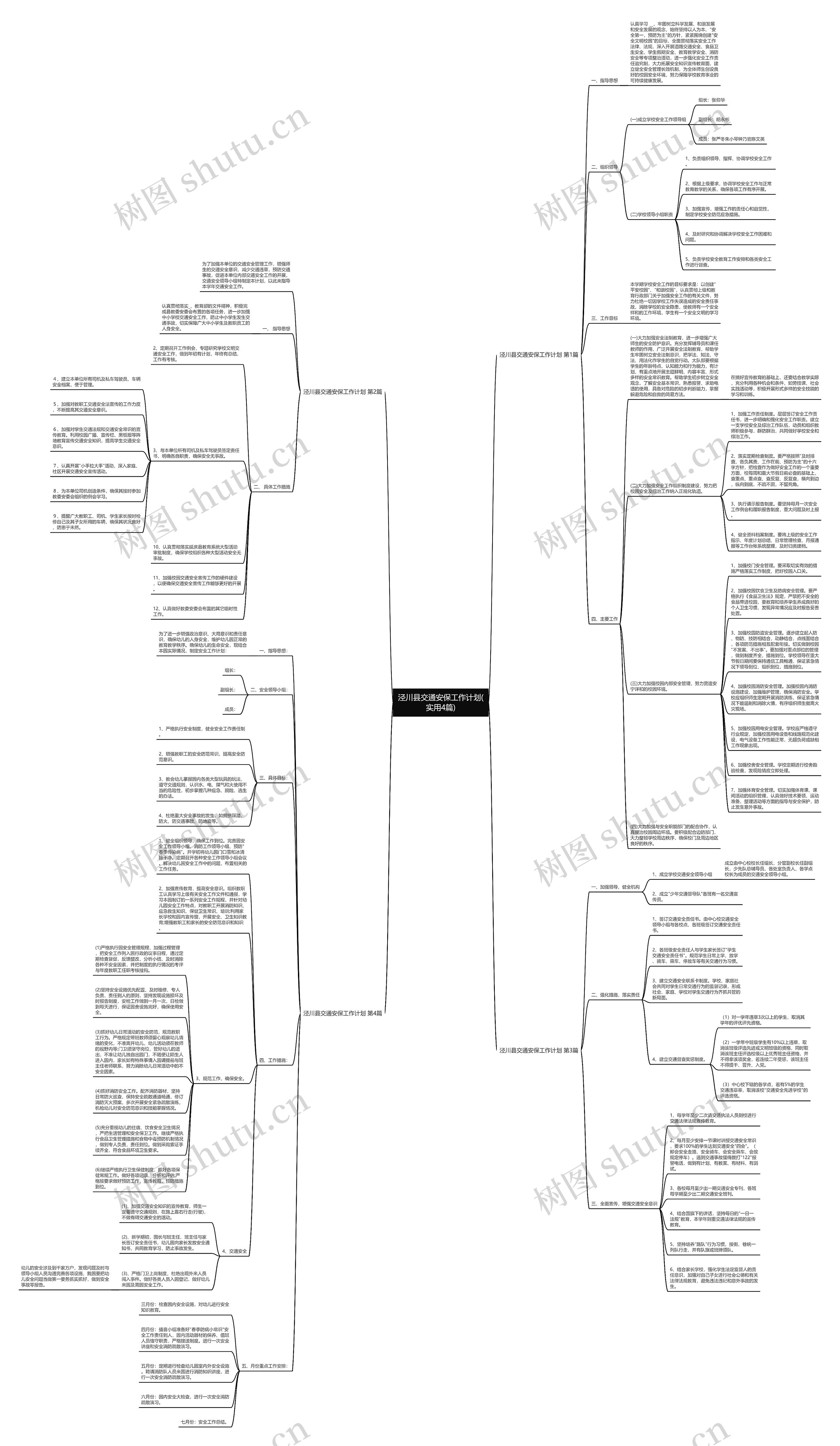 泾川县交通安保工作计划(实用4篇)思维导图