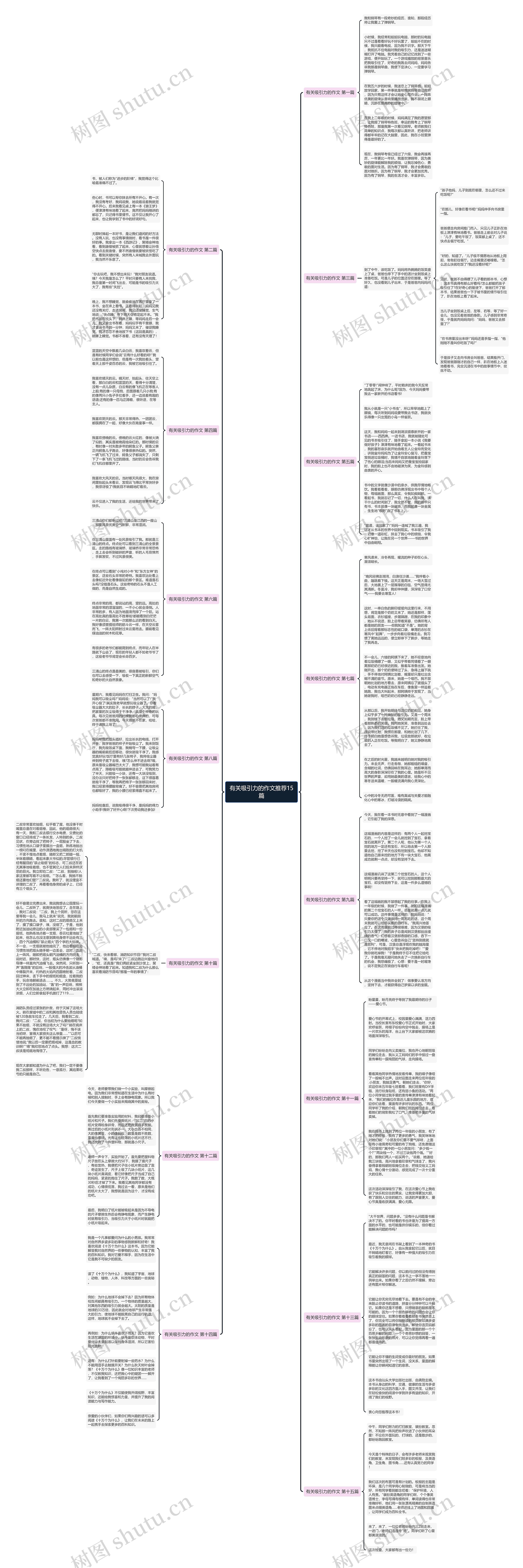 有关吸引力的作文推荐15篇思维导图