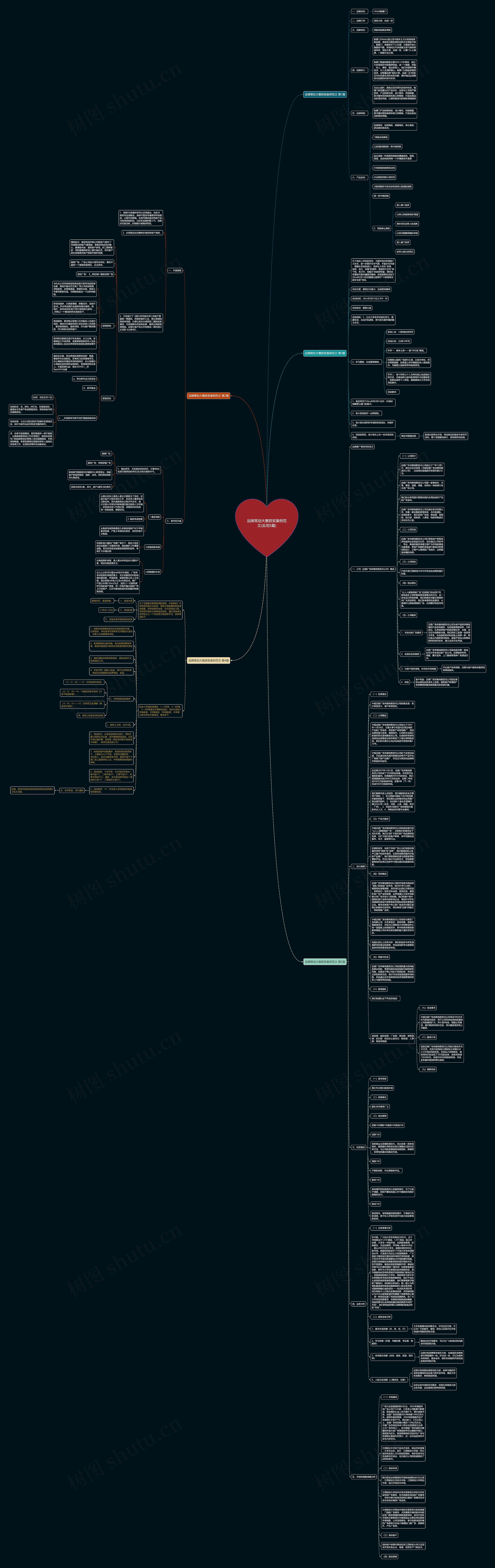 品牌策划大赛获奖案例范文(实用5篇)思维导图