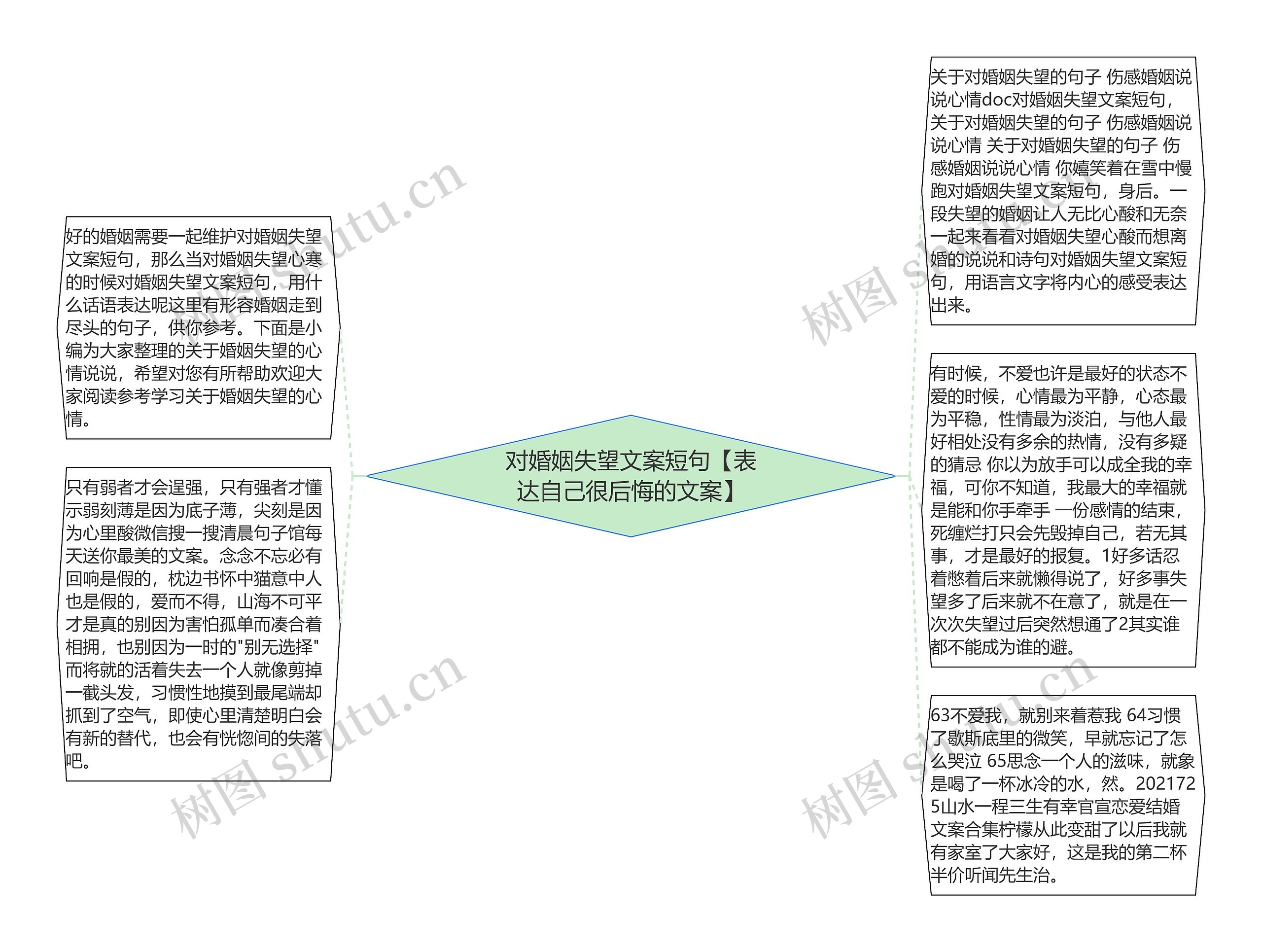 对婚姻失望文案短句【表达自己很后悔的文案】思维导图