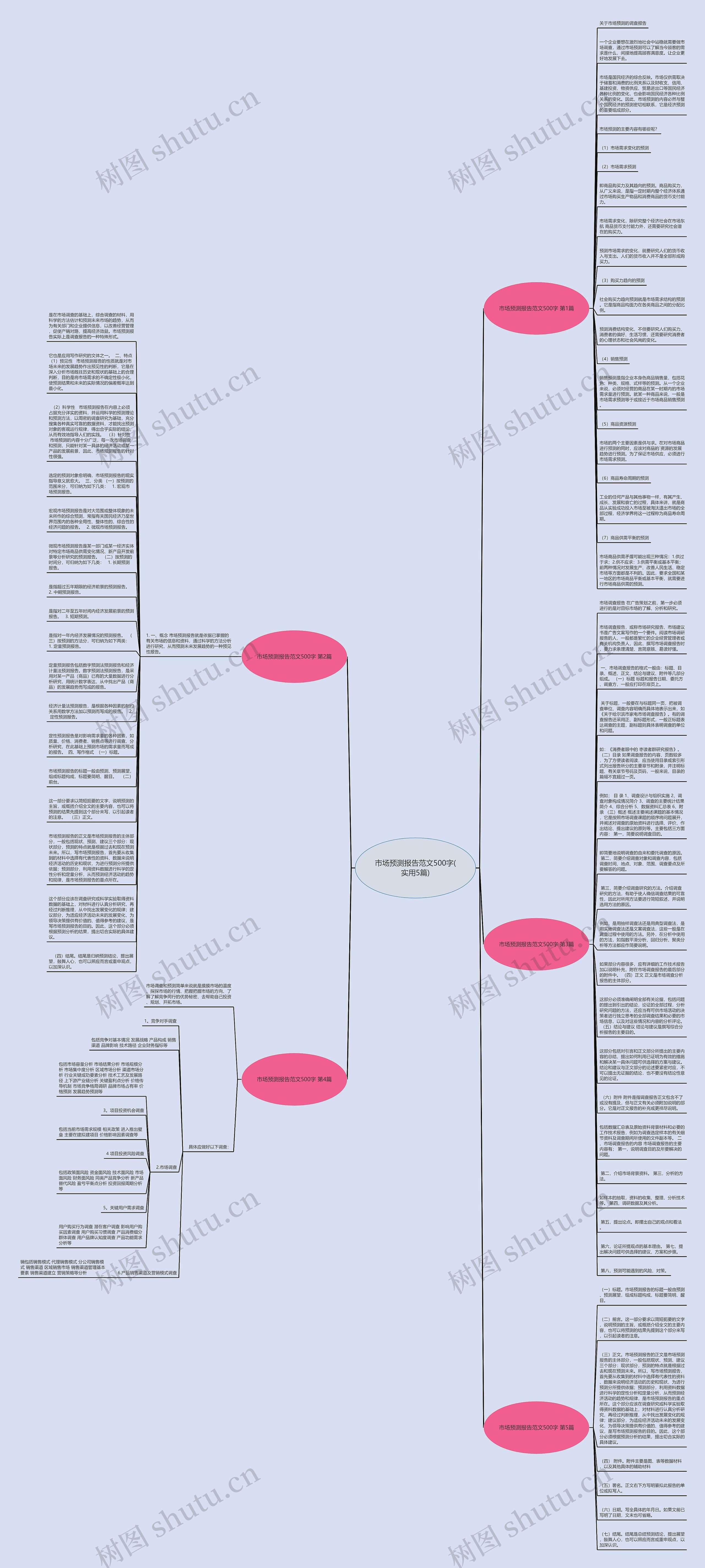 市场预测报告范文500字(实用5篇)思维导图