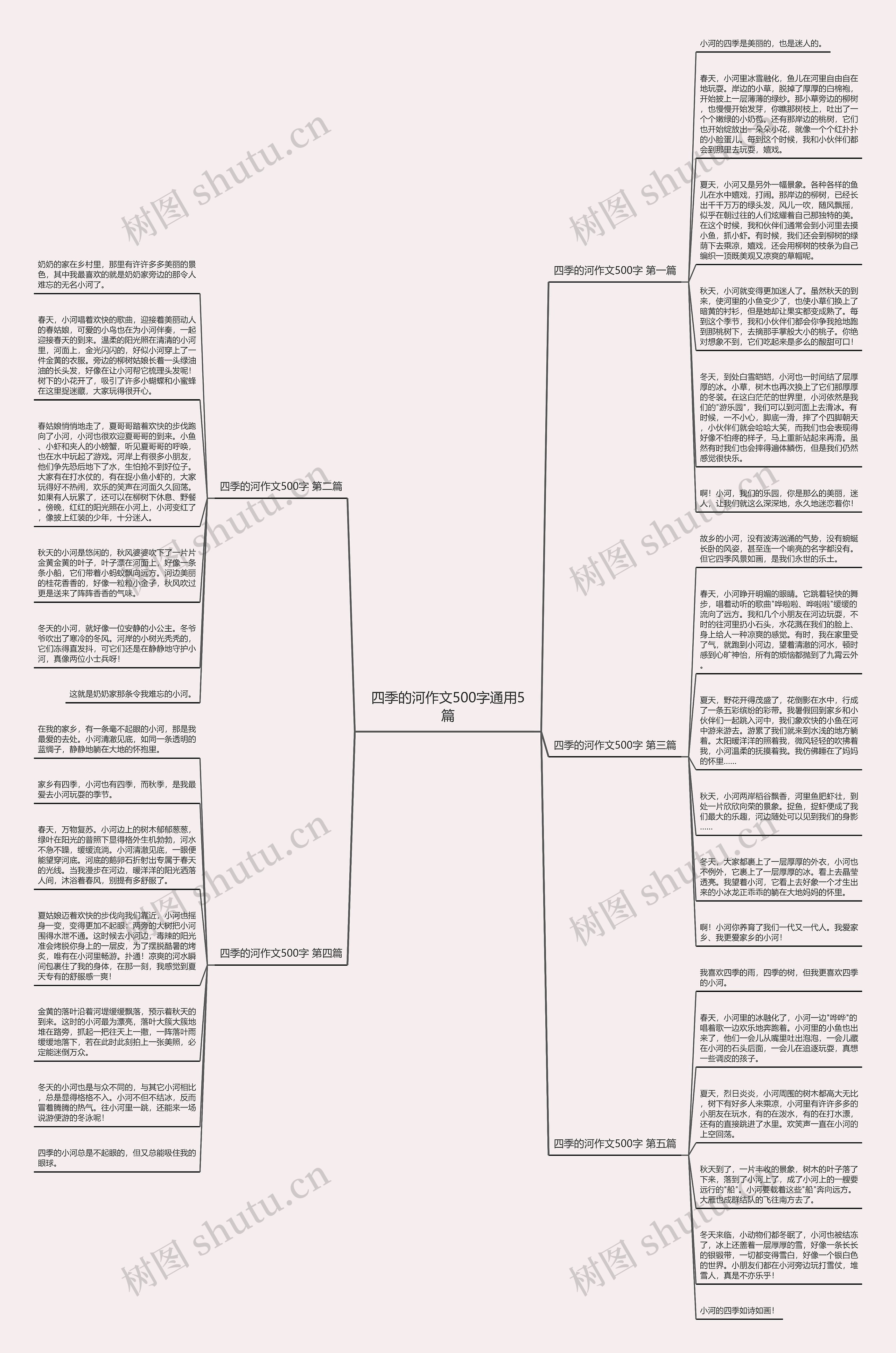 四季的河作文500字通用5篇 四季的河作文500字通用5篇