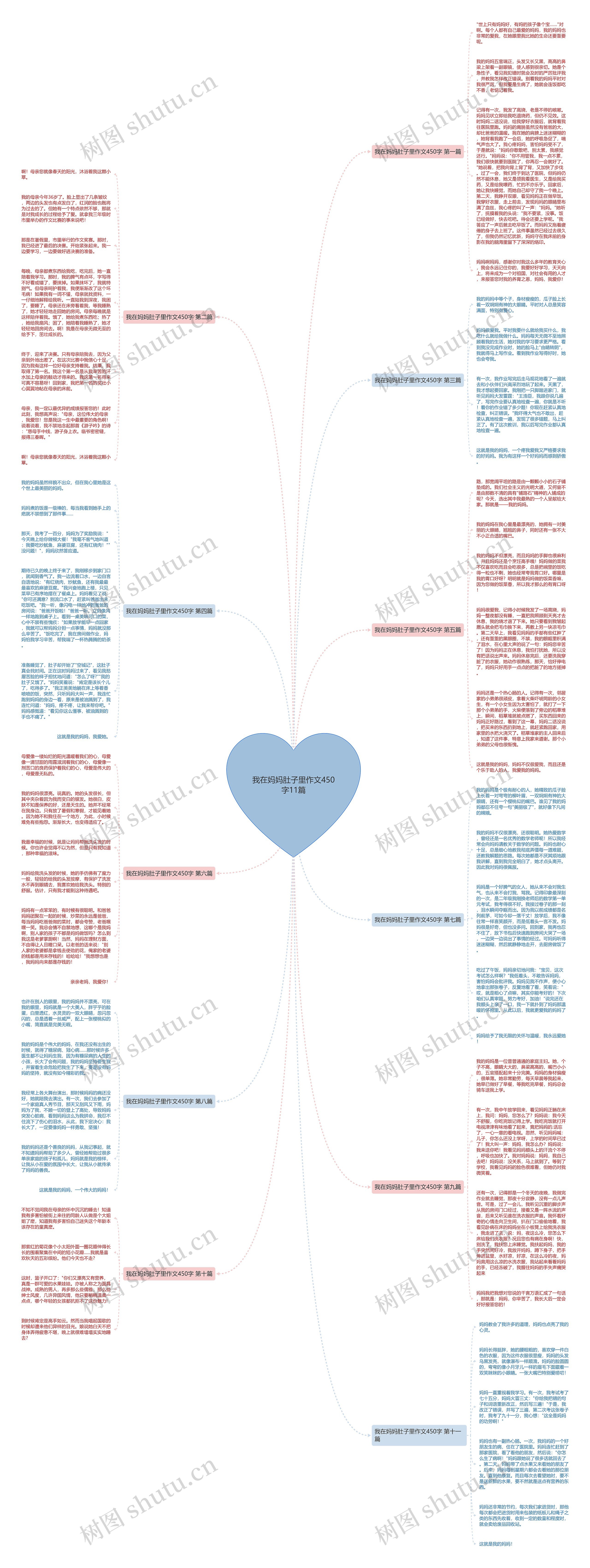 我在妈妈肚子里作文450字11篇思维导图