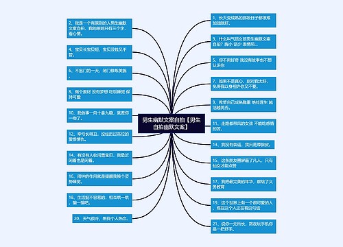 男生幽默文案自拍【男生自拍幽默文案】