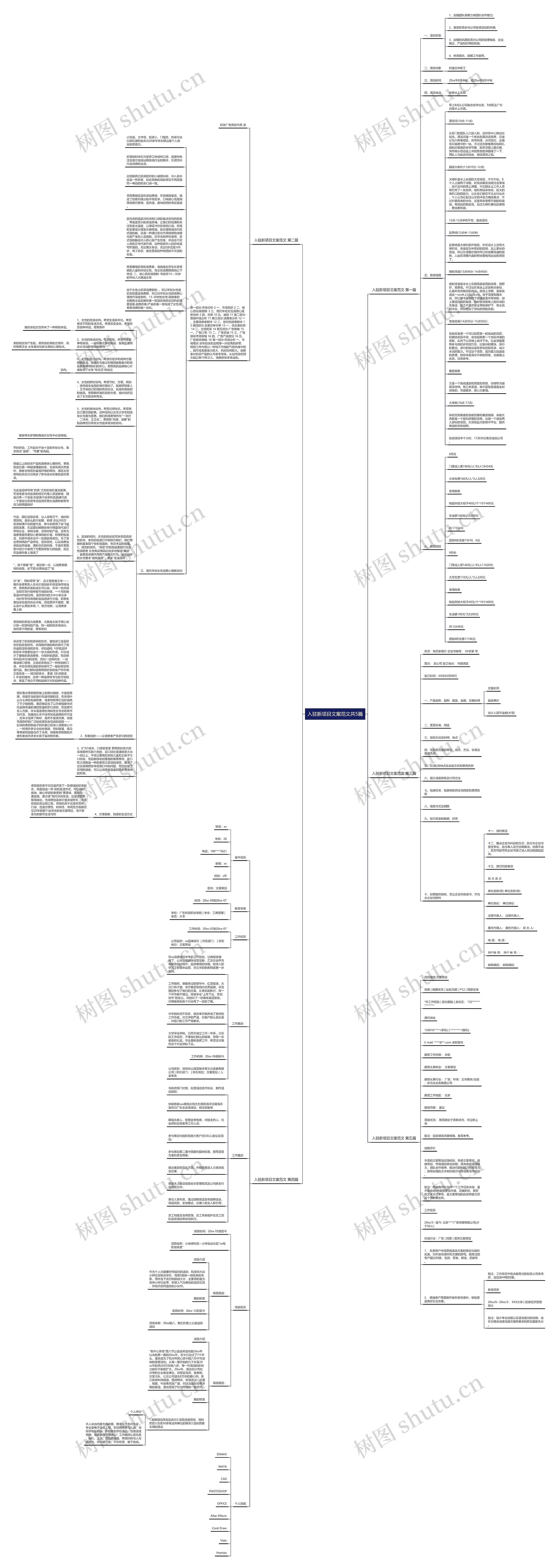 入驻新项目文案范文共5篇思维导图