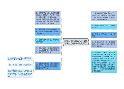 感慨心情失落的句子【含蓄表达心情不好的句子】