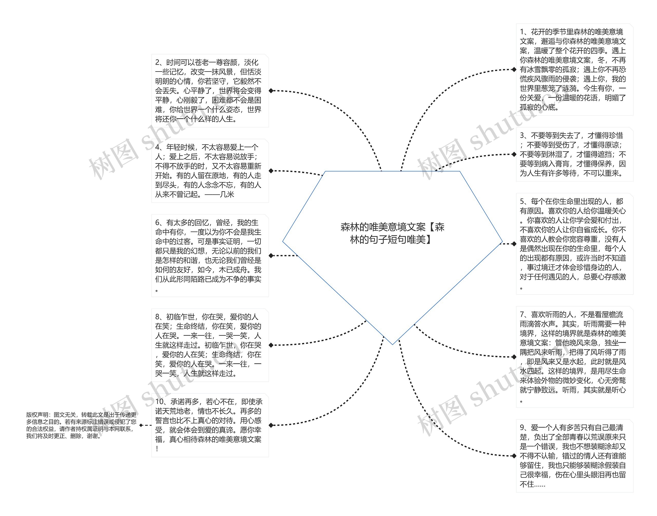 森林的唯美意境文案【森林的句子短句唯美】思维导图