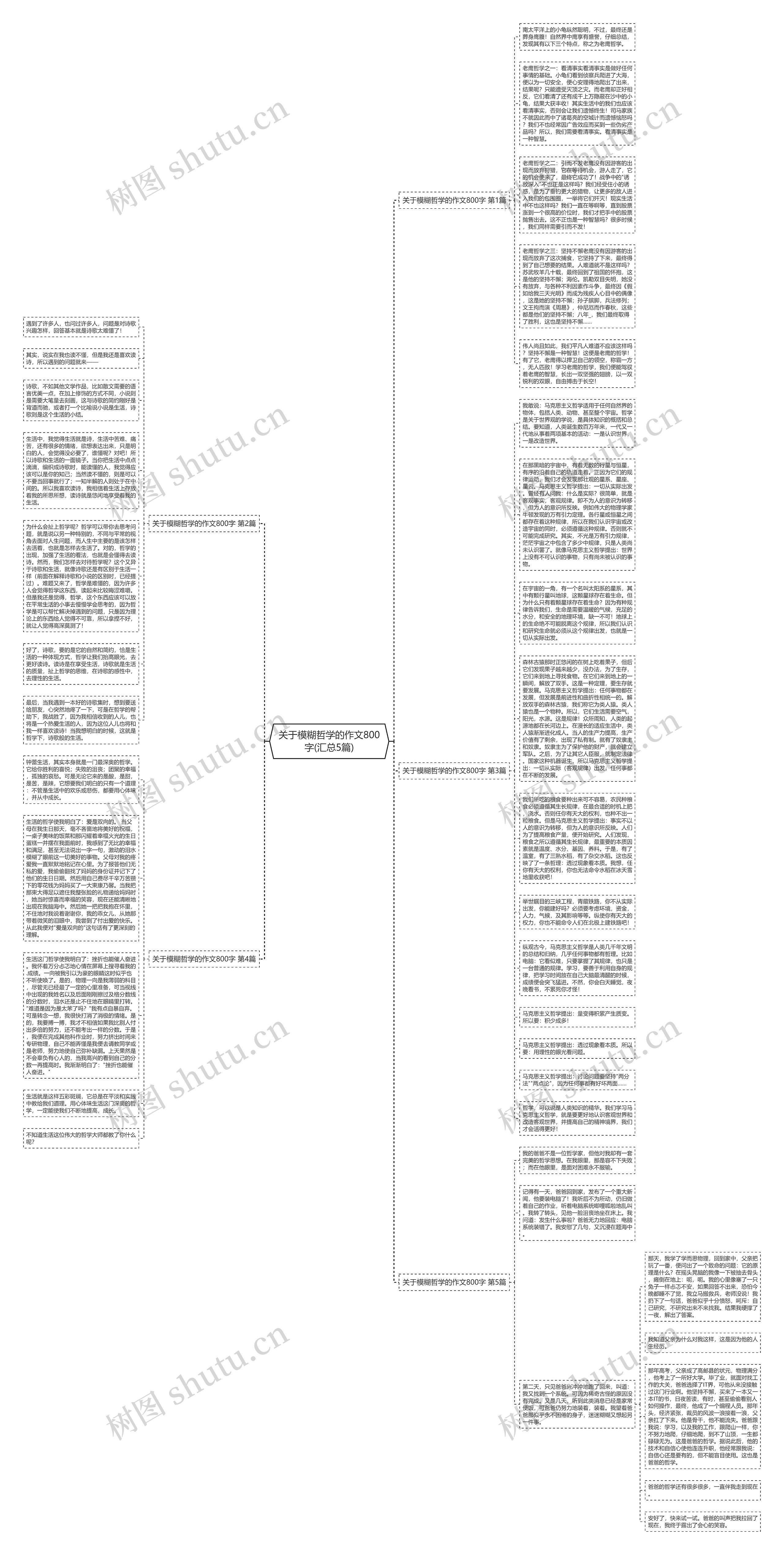 关于模糊哲学的作文800字(汇总5篇)思维导图