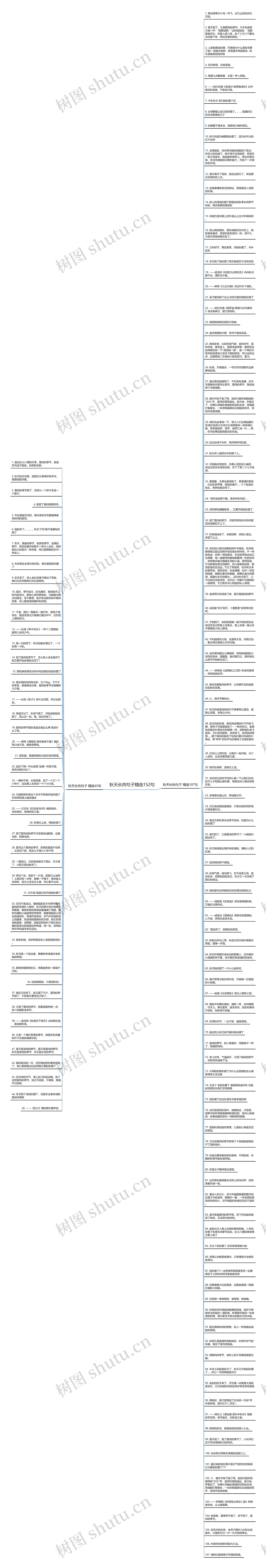 秋天长肉句子精选152句思维导图