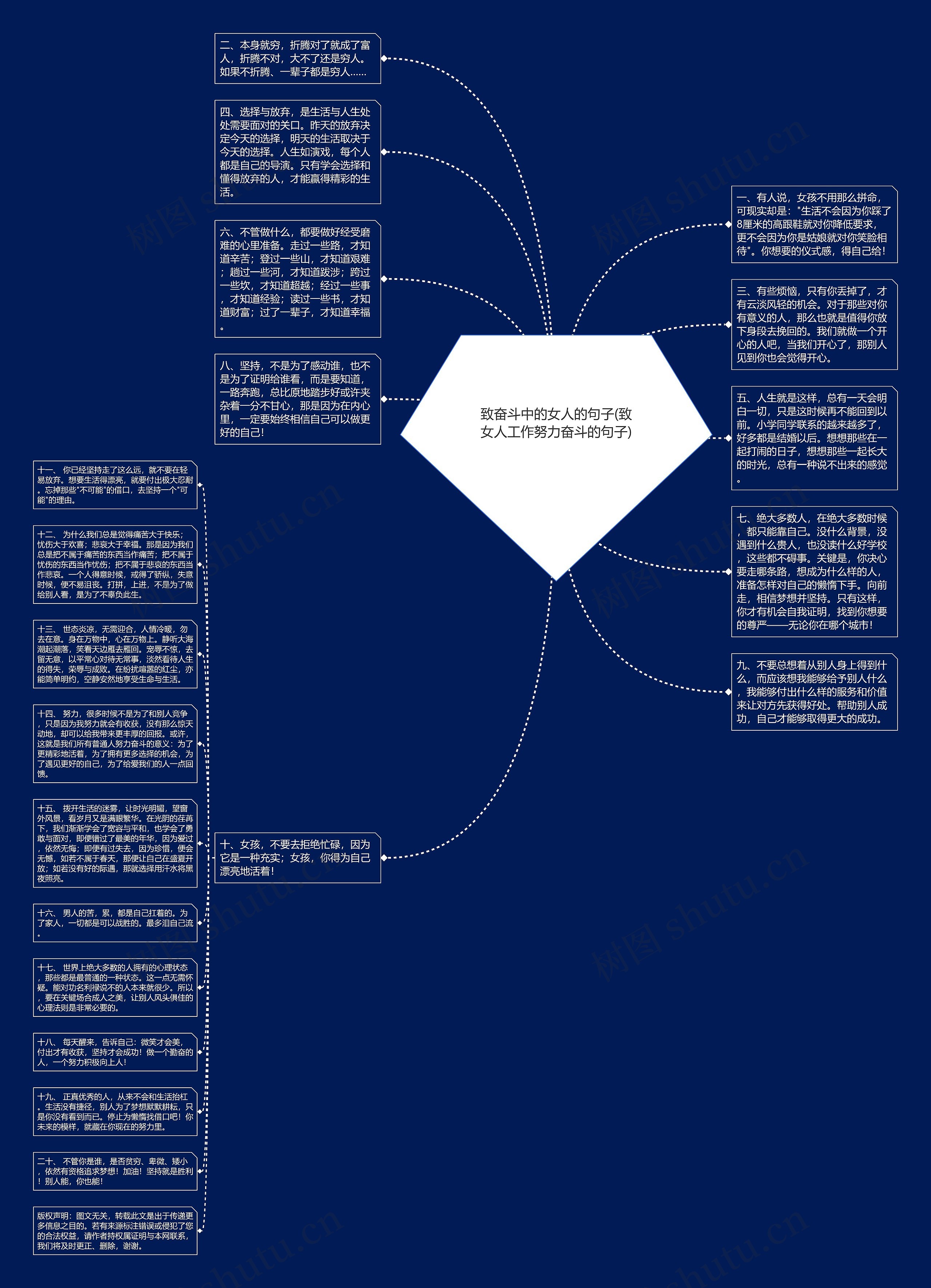 致奋斗中的女人的句子(致女人工作努力奋斗的句子)思维导图
