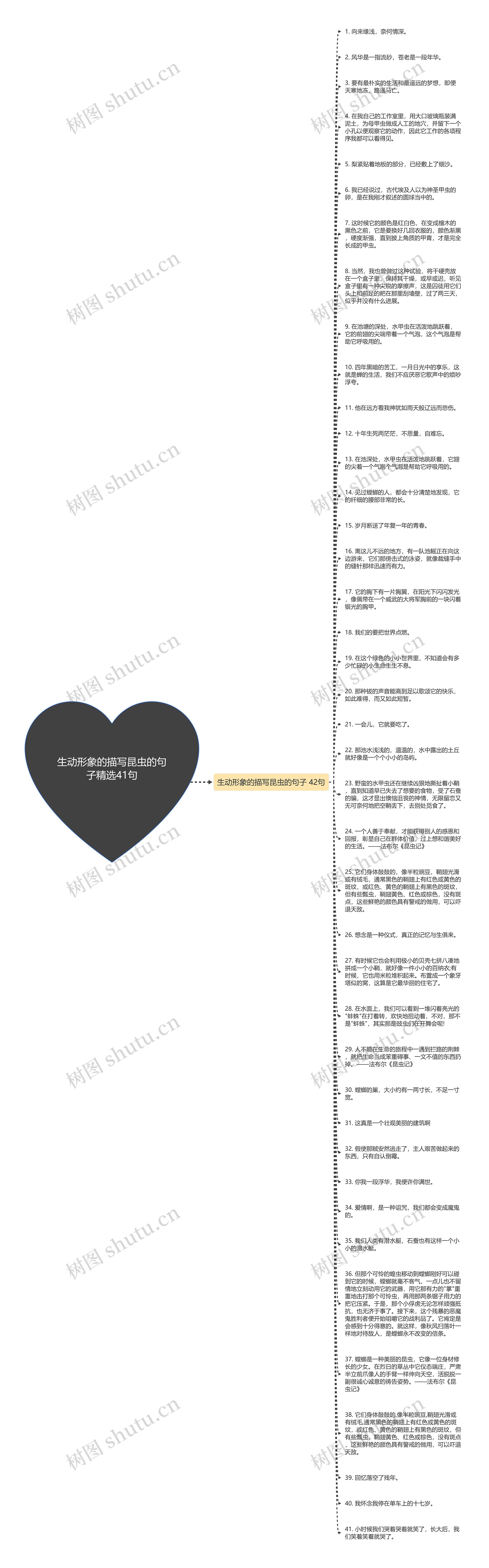 生动形象的描写昆虫的句子精选41句思维导图