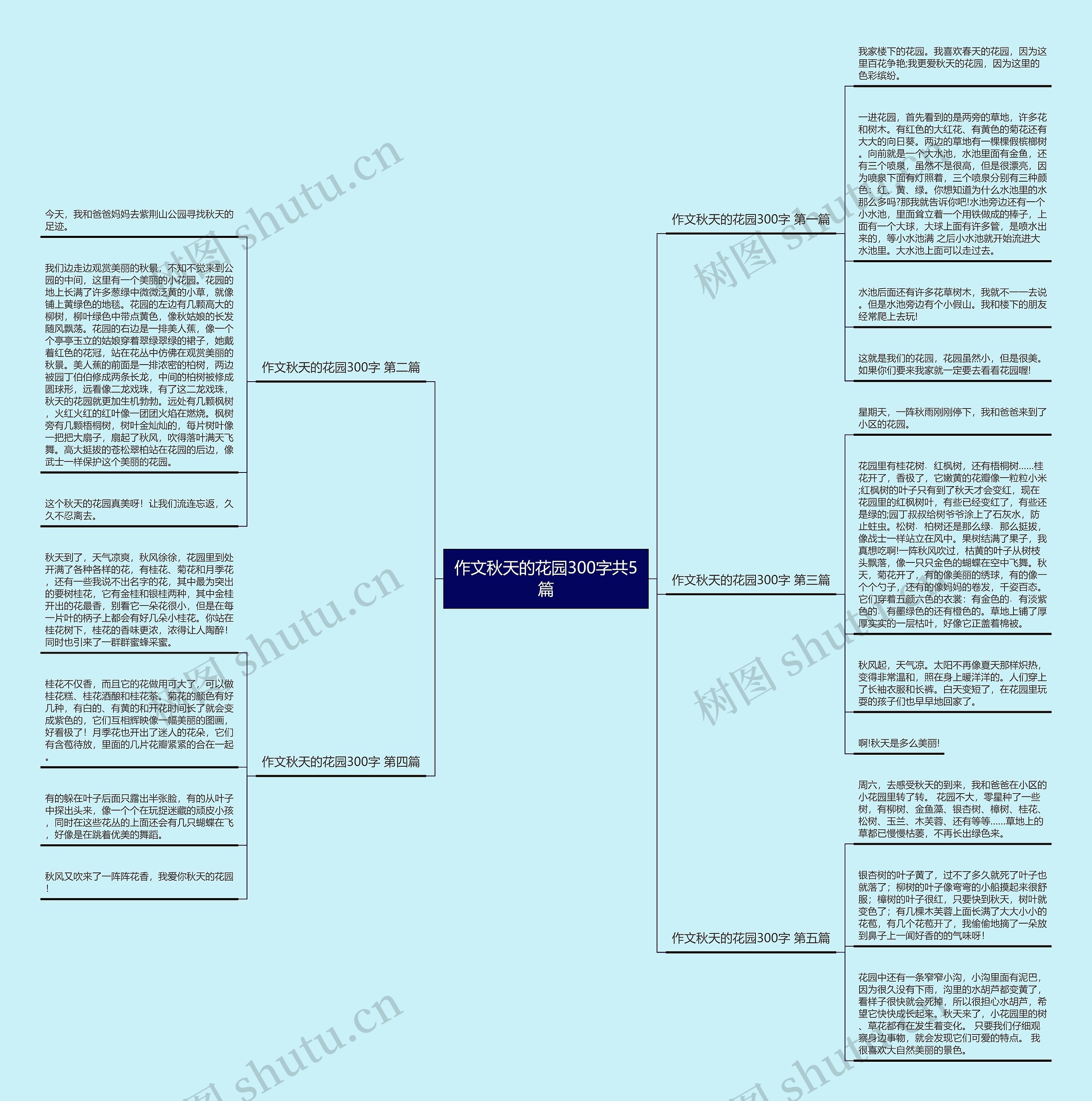 作文秋天的花园300字共5篇