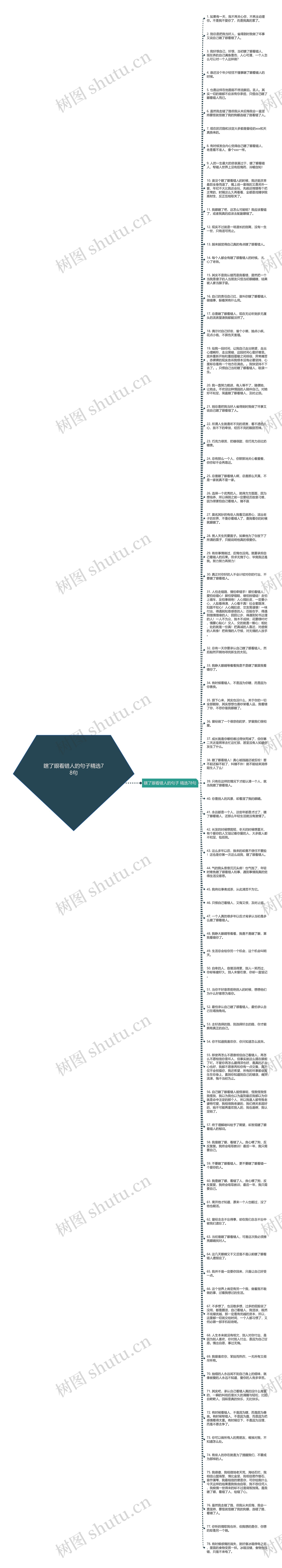 瞎了眼看错人的句子精选78句思维导图