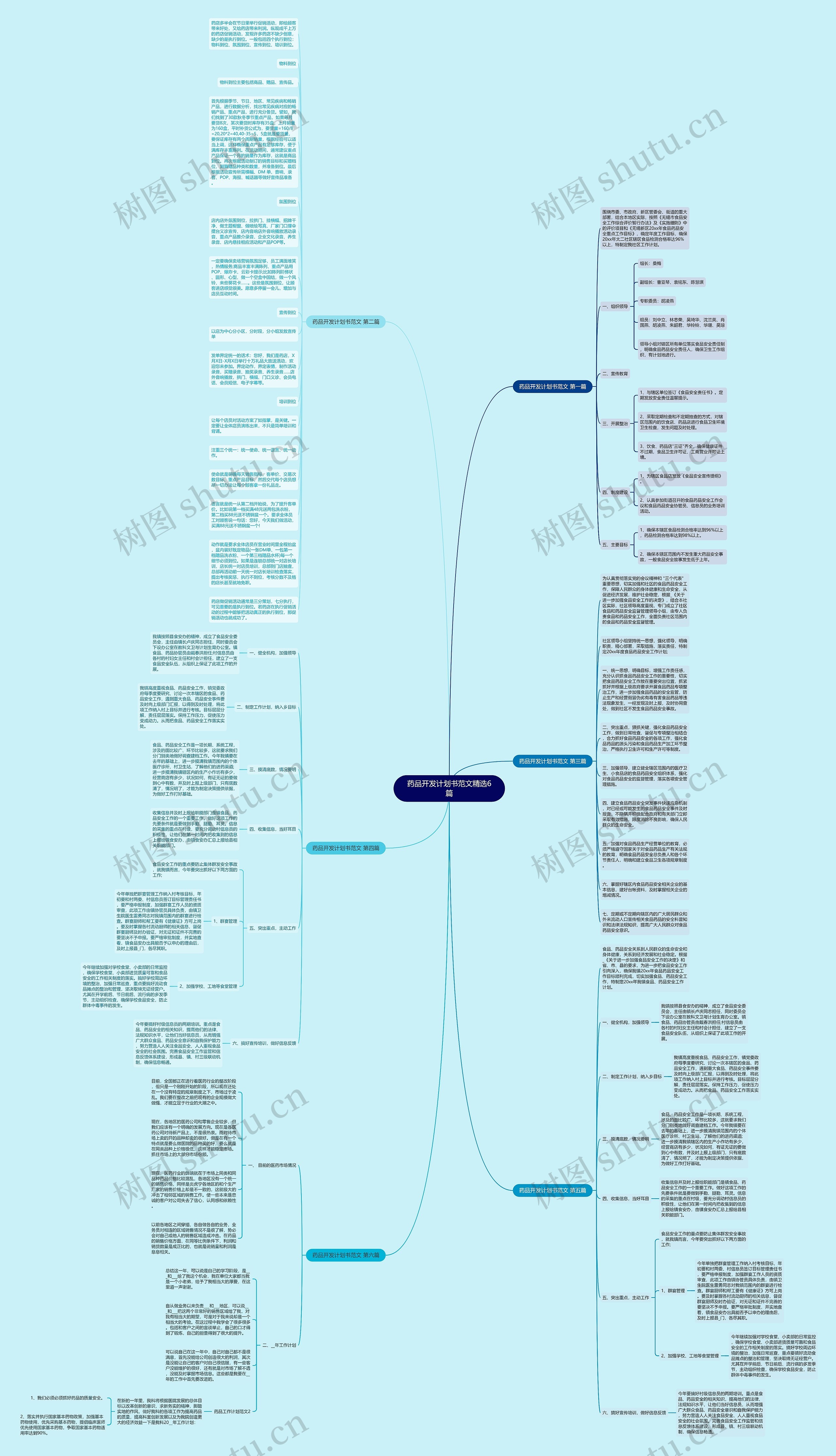 药品开发计划书范文精选6篇思维导图