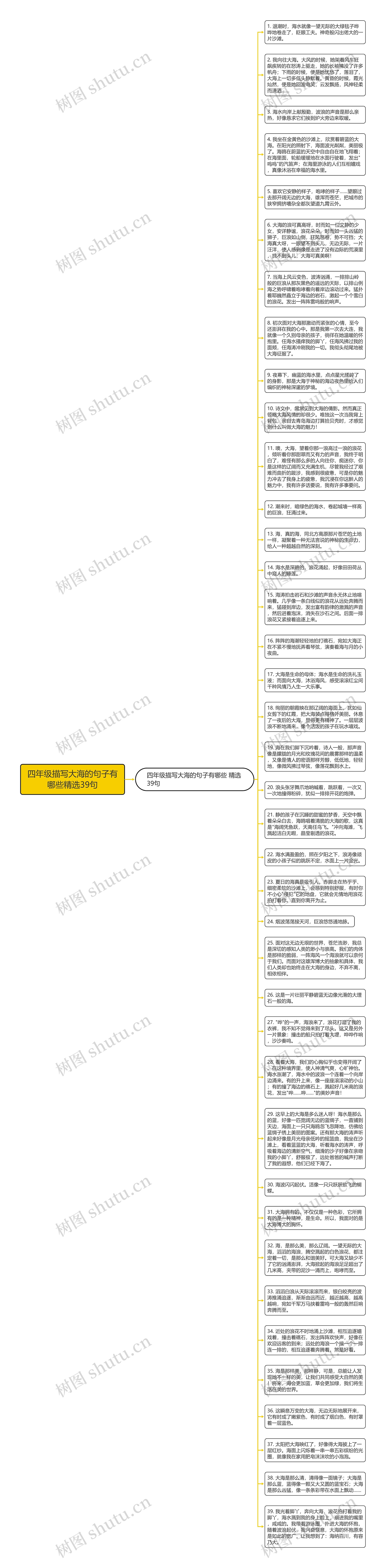 四年级描写大海的句子有哪些精选39句