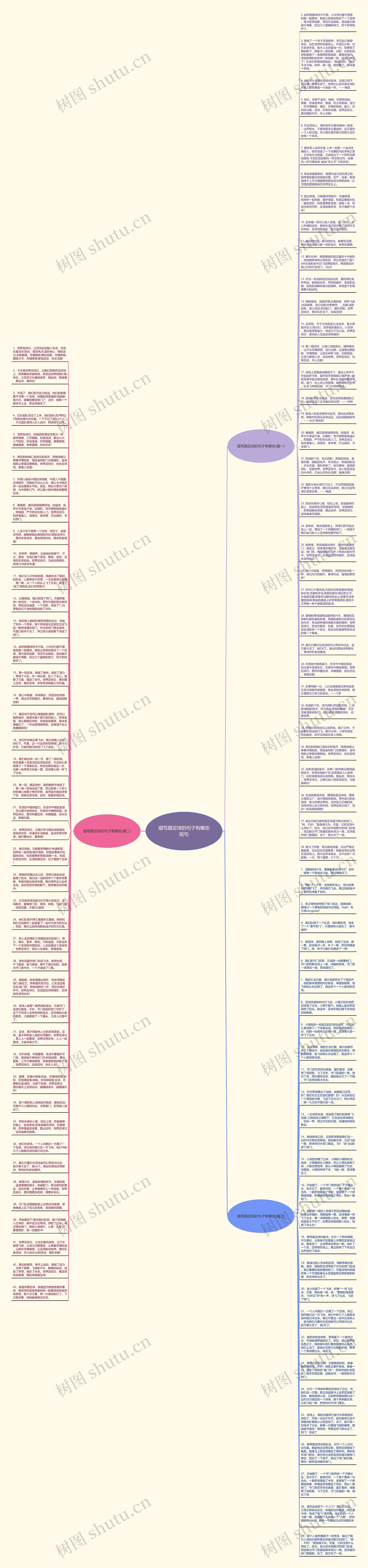 描写踢足球的句子有哪些短句思维导图