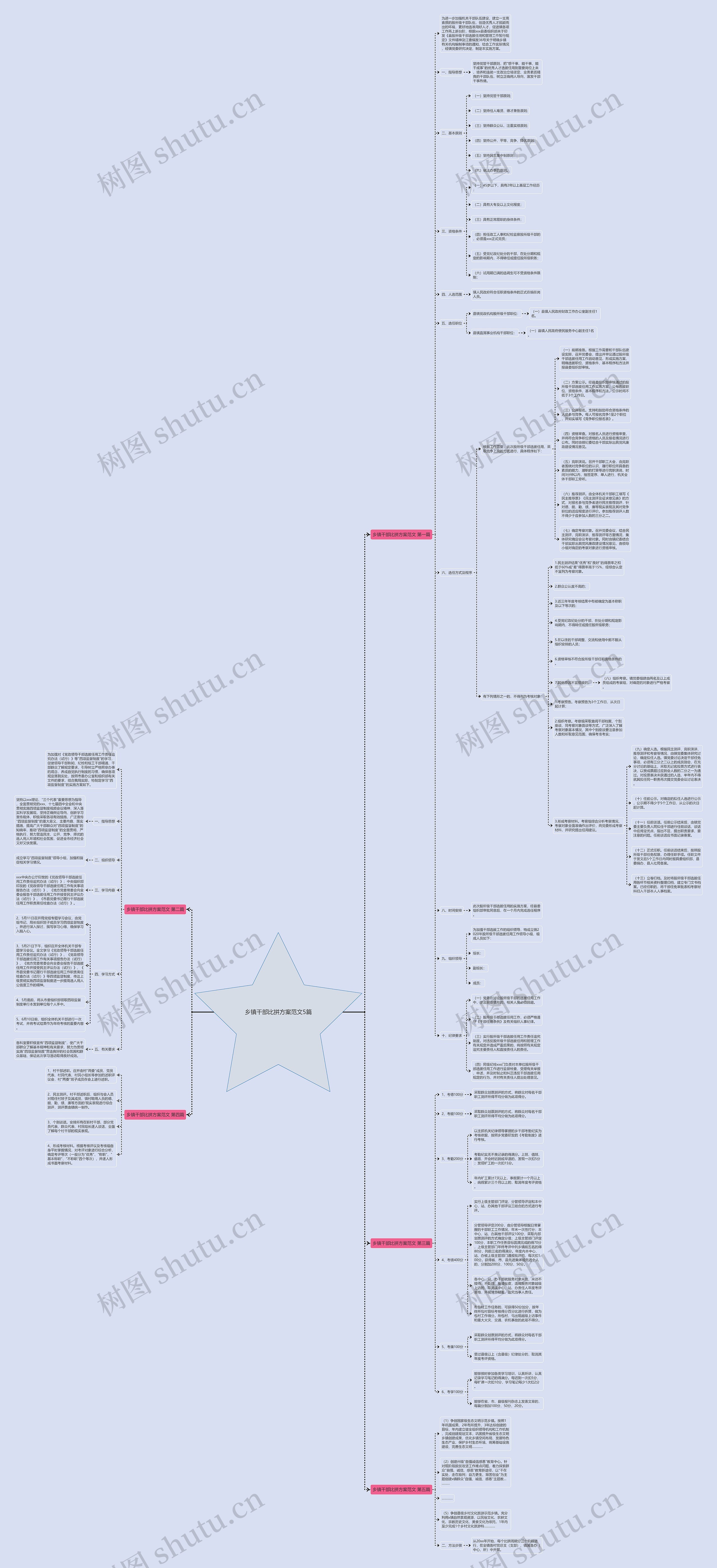 乡镇干部比拼方案范文5篇思维导图
