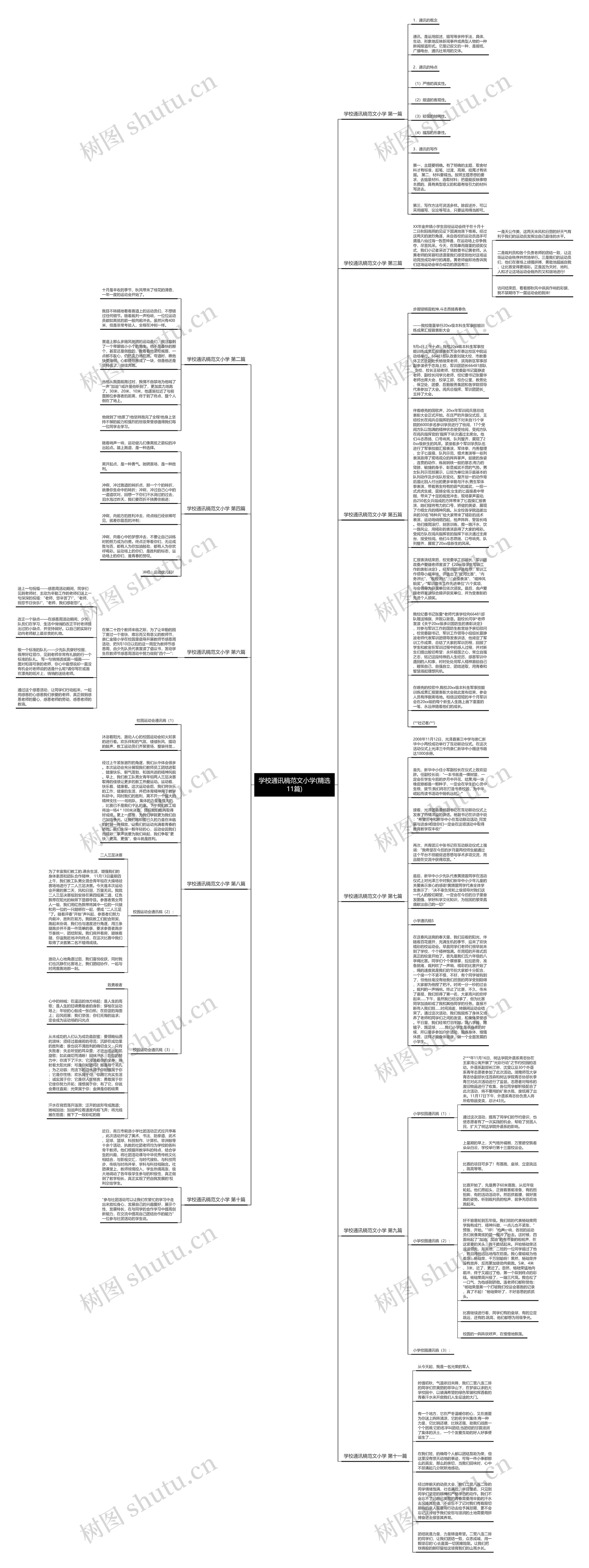 学校通讯稿范文小学(精选11篇)思维导图