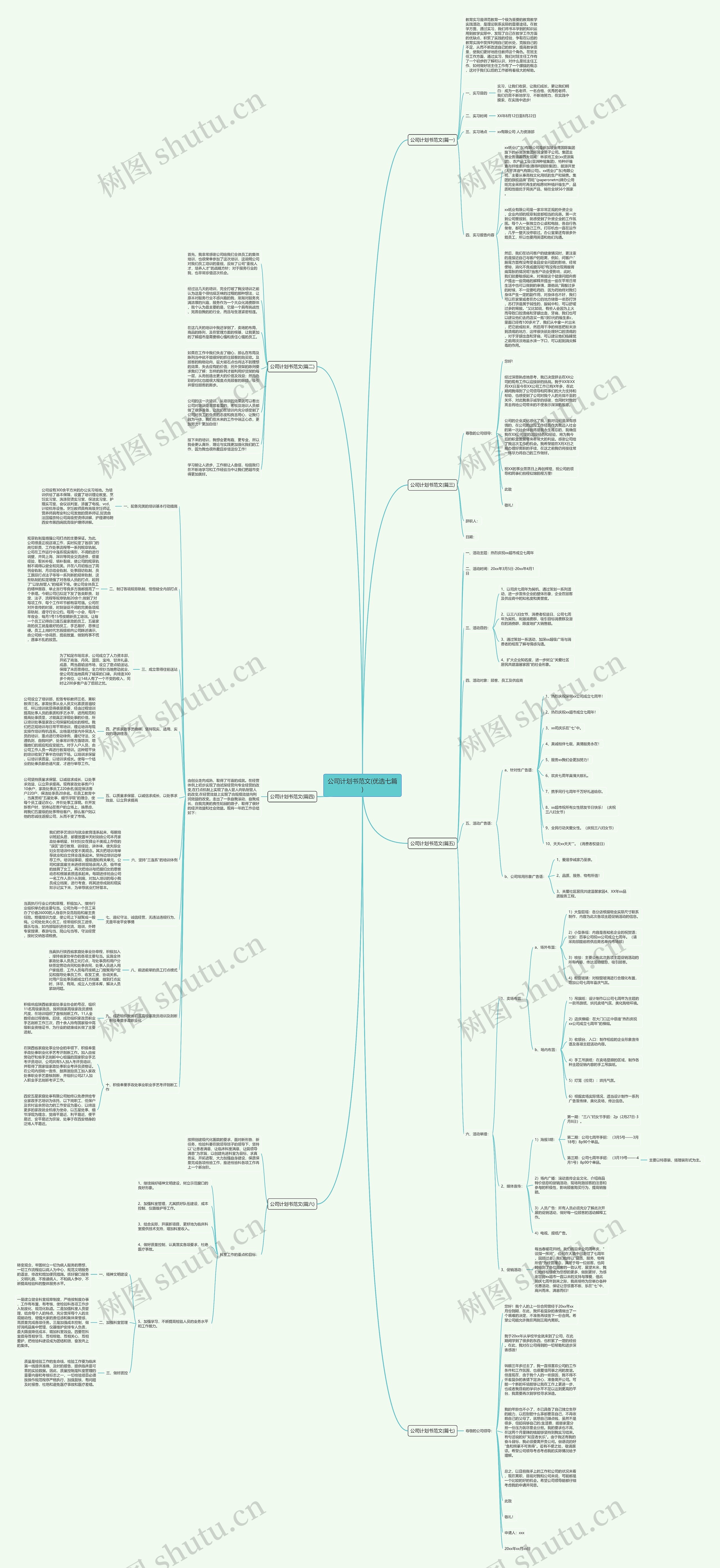 公司计划书范文(优选七篇)思维导图