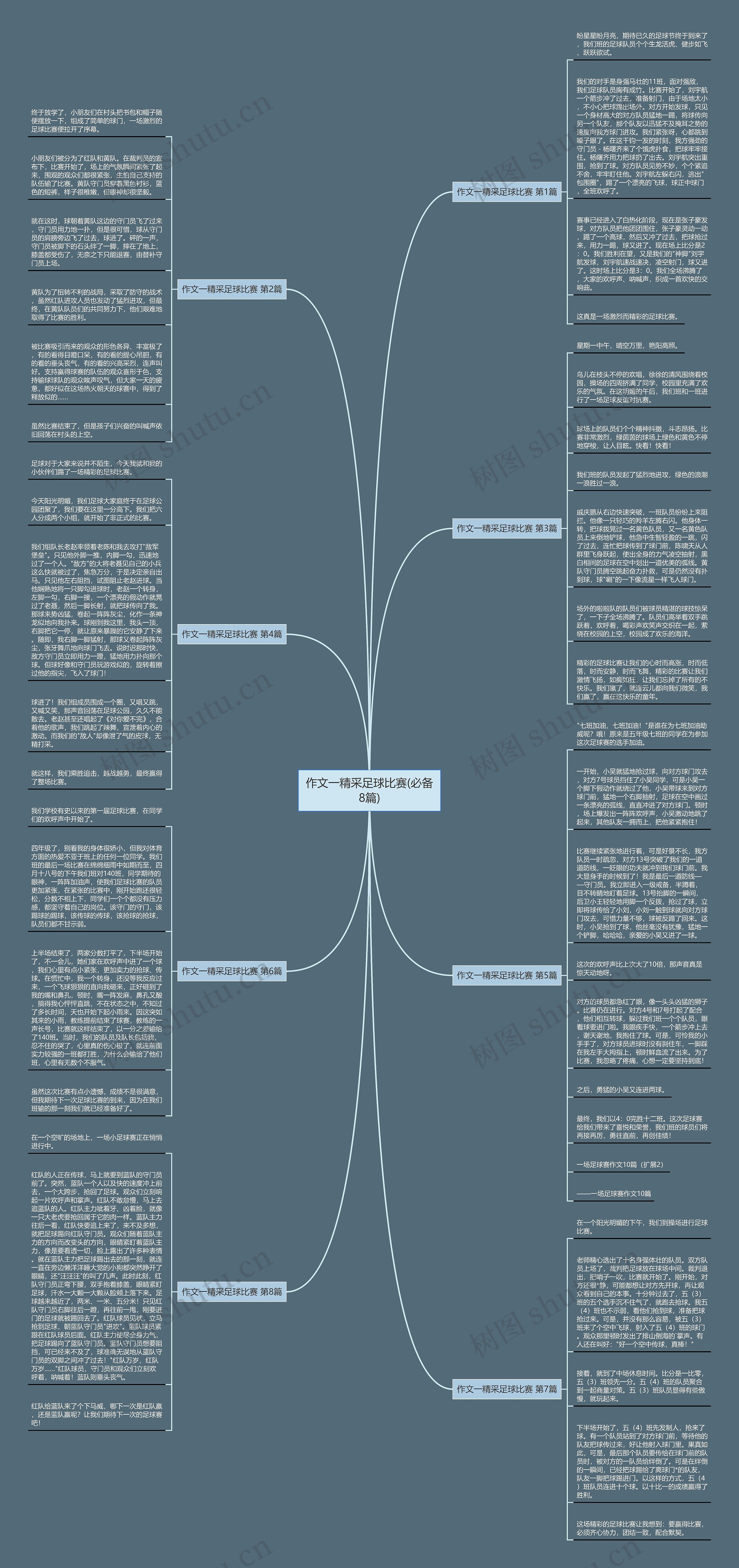 作文一精采足球比赛(必备8篇)思维导图