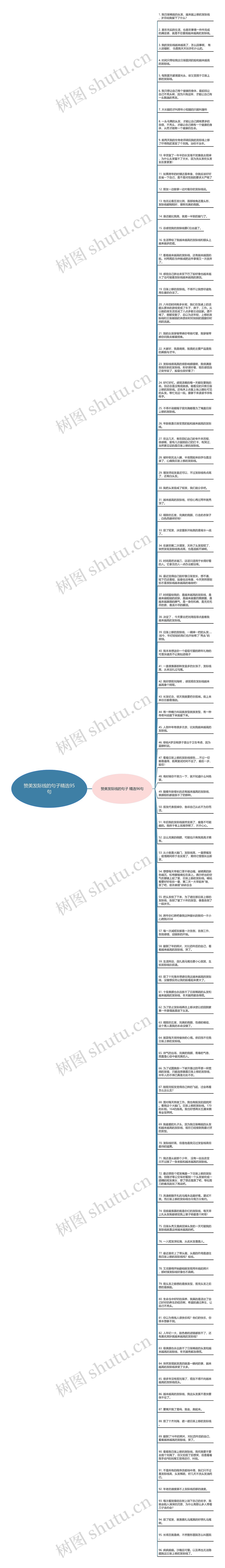 赞美发际线的句子精选95句思维导图